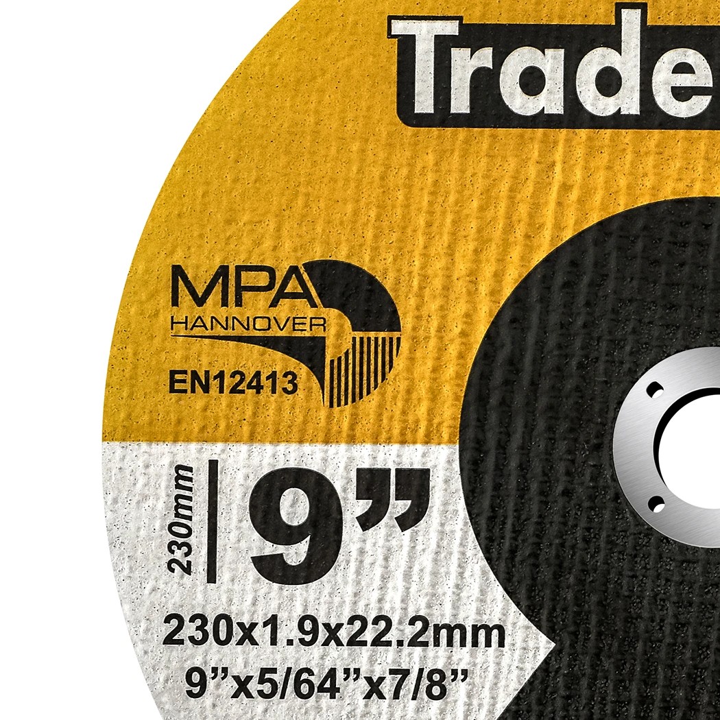 4 Traderight 230x1.9x22.2mm Cutting Discs 9 Inch 50 Pieces, 4 of 8