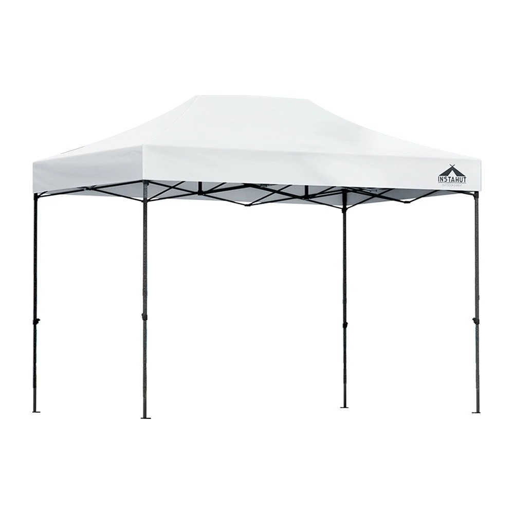 1 Instahut Gazebo Pop Up 3x4.5m w/Base Podx4 Marquee Folding Outdoor Wedding Camping - White, 1 of 6