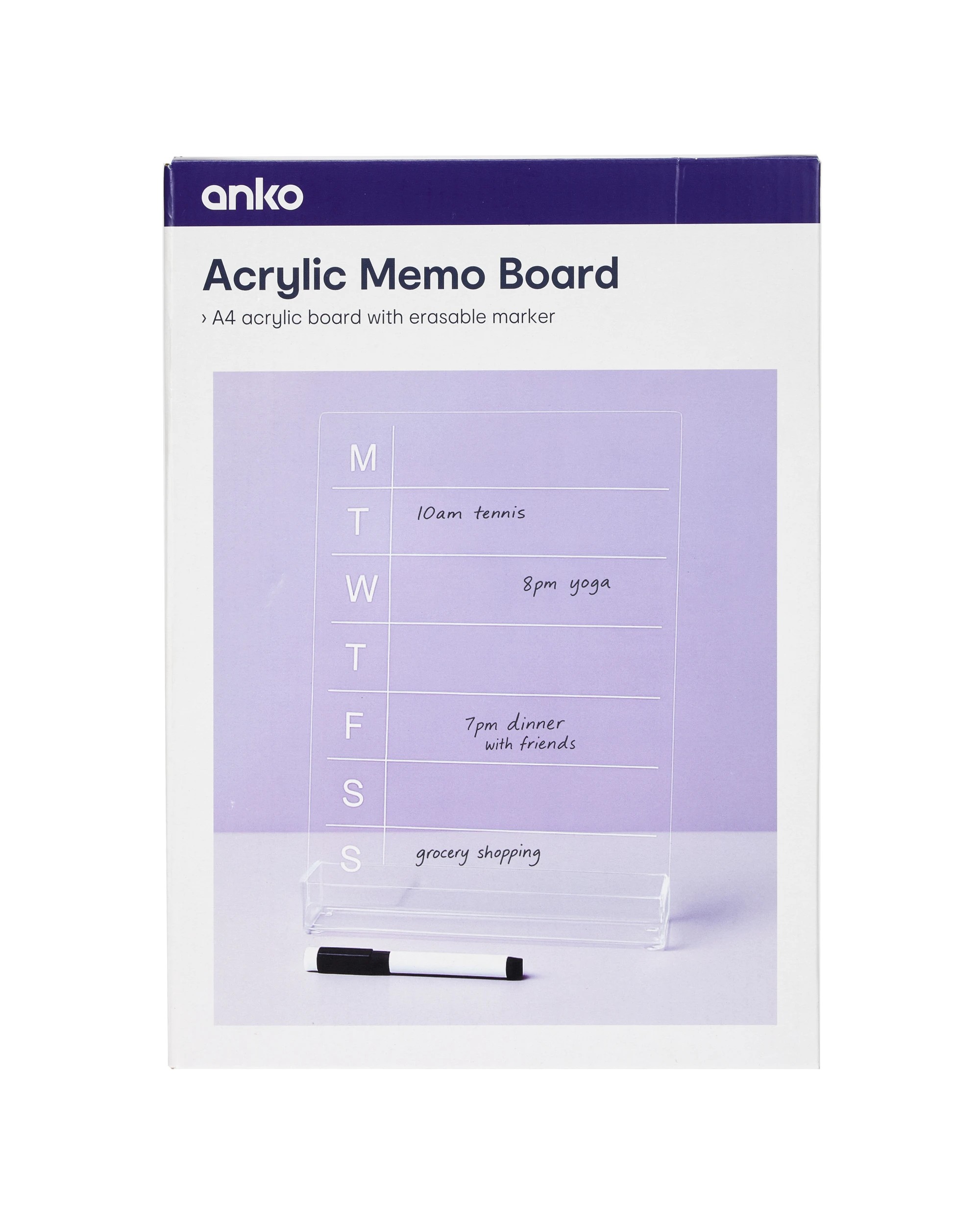 1 Acrylic Memo Board 29.7cm x 21.5cm, 1 of 4