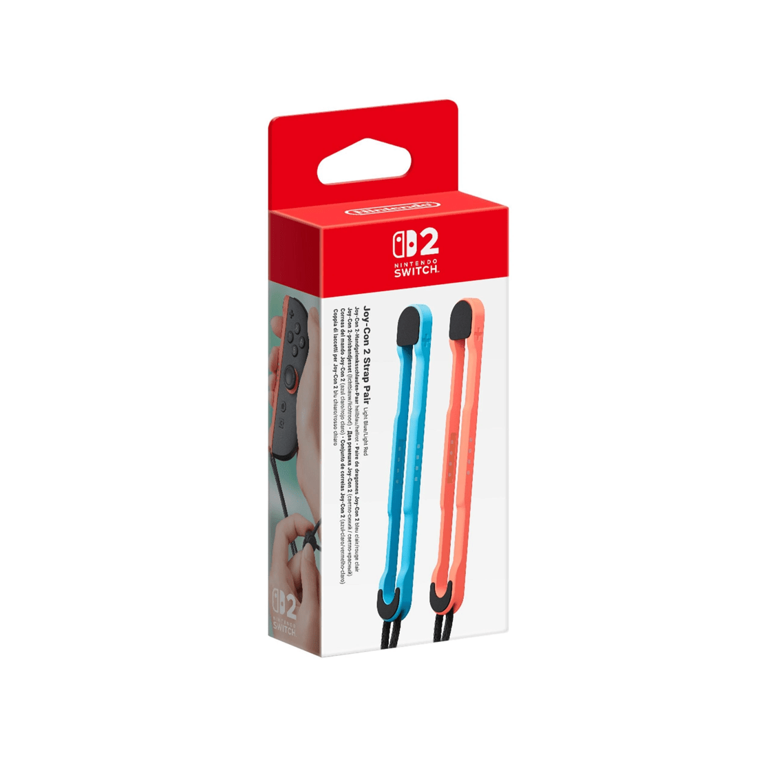 1 Nintendo Switch 2 Joy-Con 2 Strap Pair Light Blue/Light Red, 1 of 4