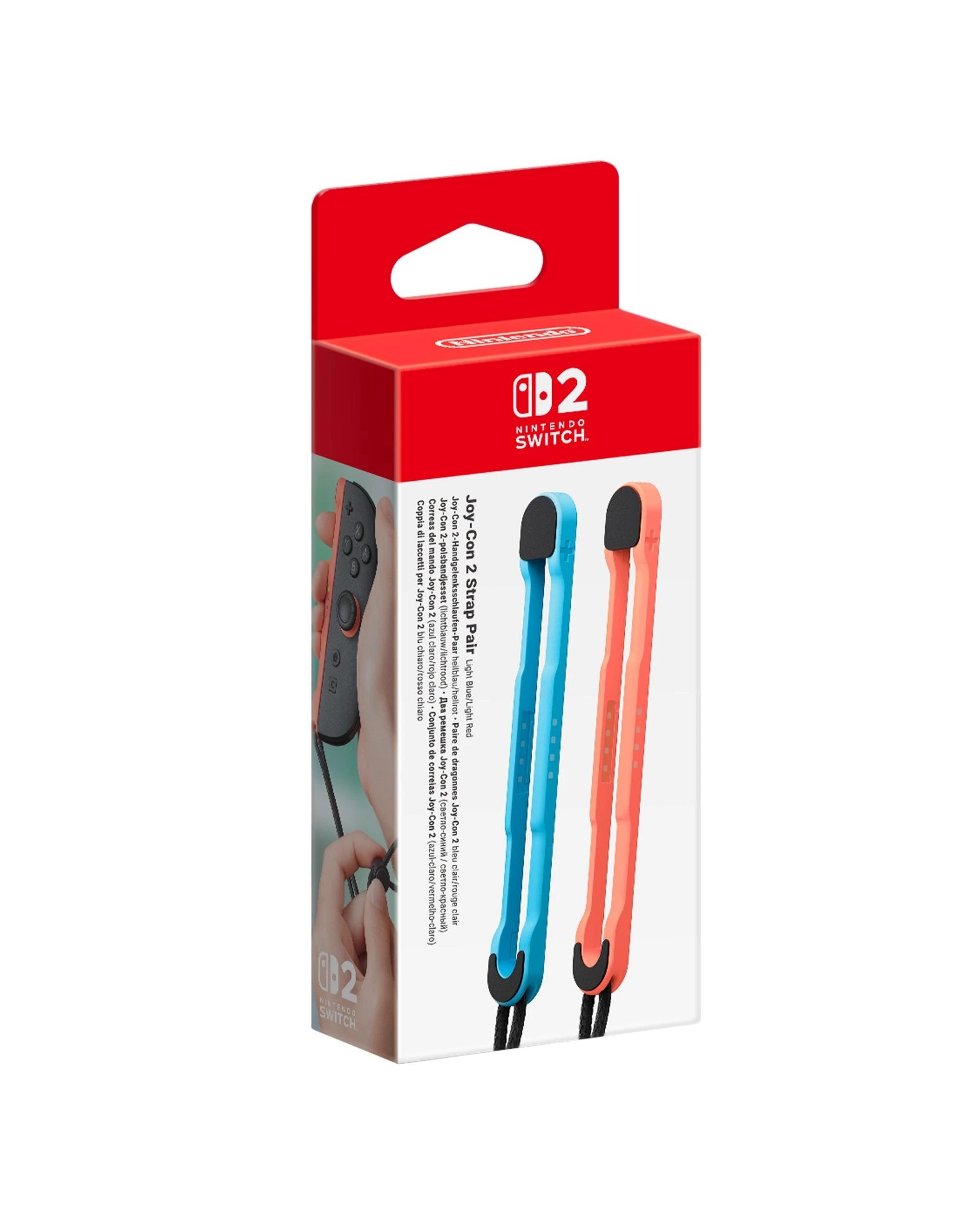 1 Nintendo Switch 2 Joy-Con 2 Strap Pair Light Blue/Light Red, 1 of 4