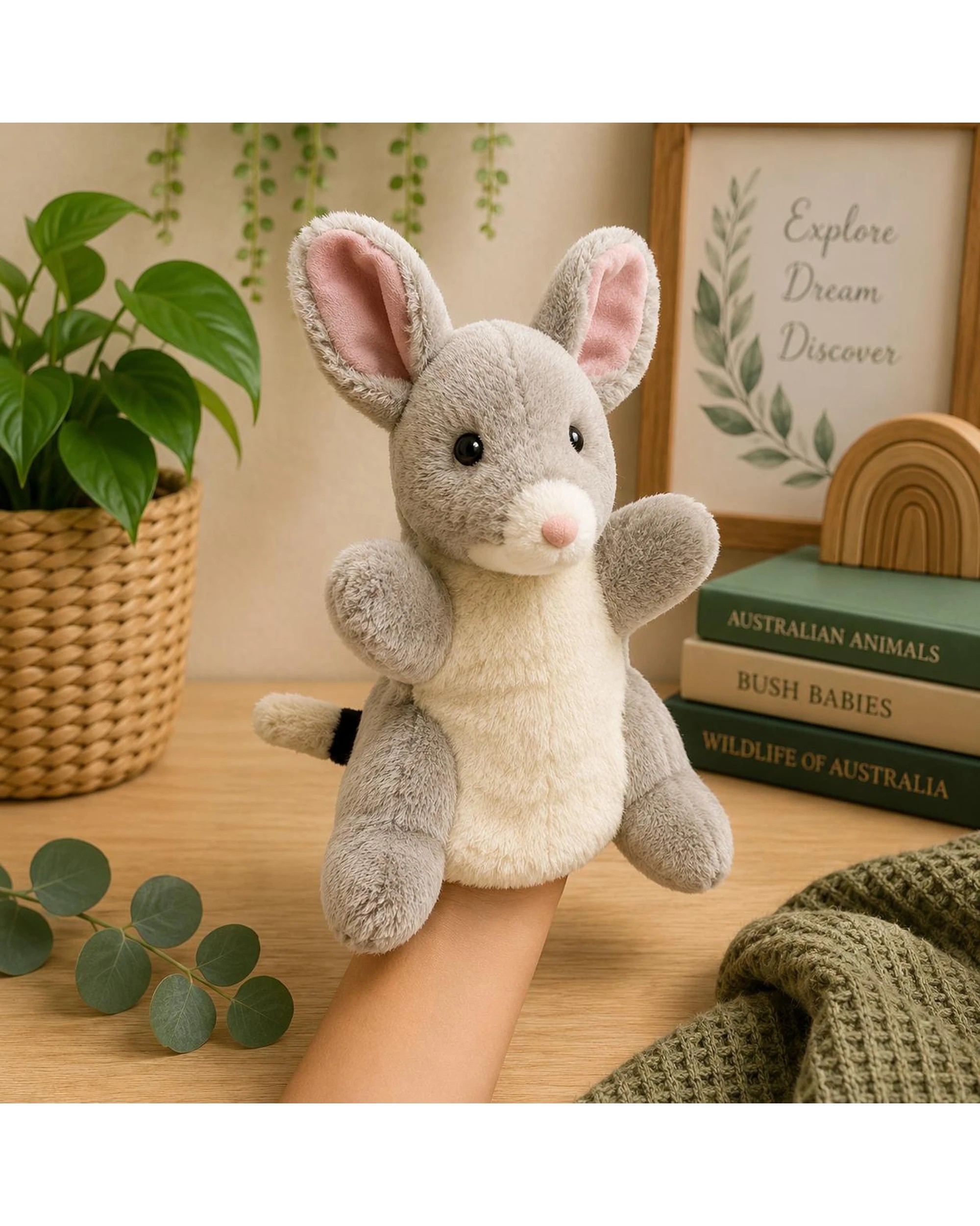 Eco Buddies Puppet 25cm Bilby, ECOPT008 - Kmart