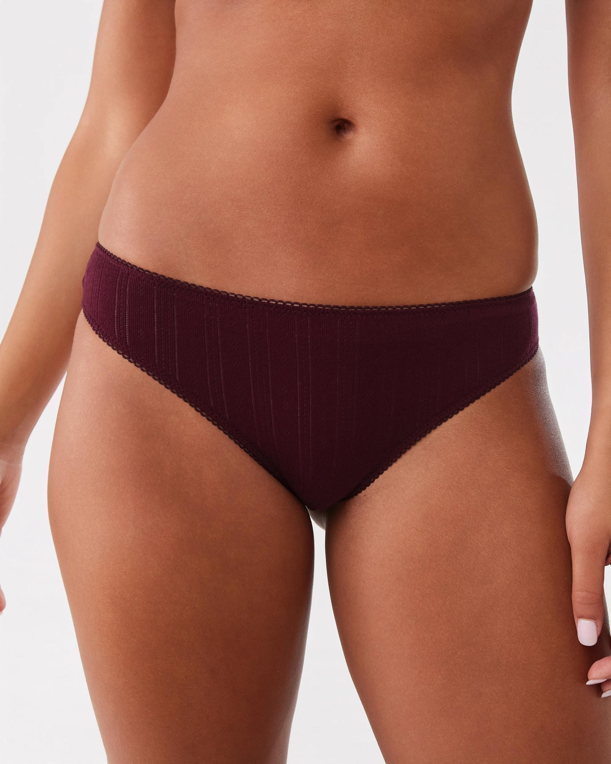 6 3 Pack Pointelle Cheeky Bikini Briefs Vlvt Ditsy, 6 of 10