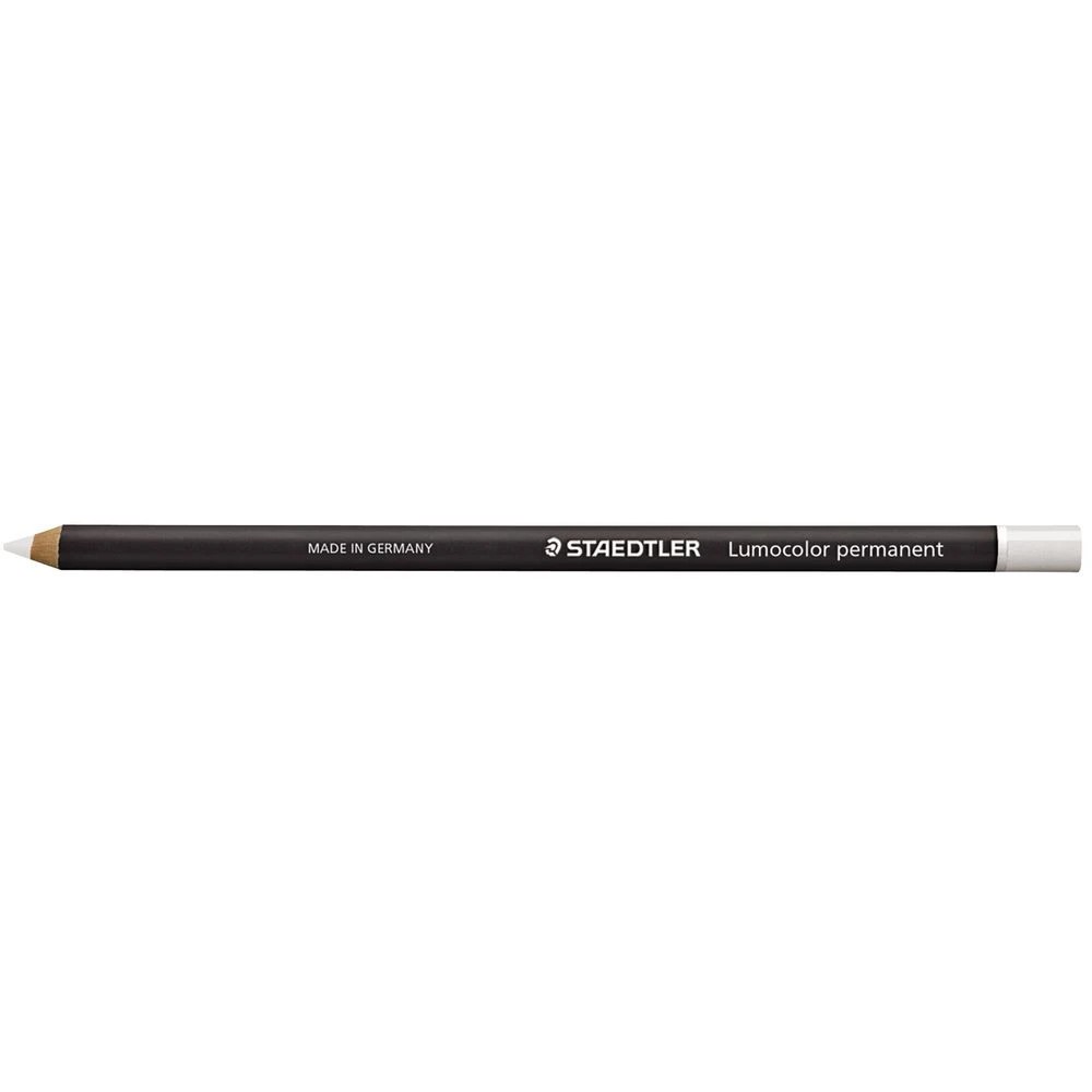 2 Staedtler Lumocolor Glasochrom Permanent Pencil White 12 Pack, 2 of 5