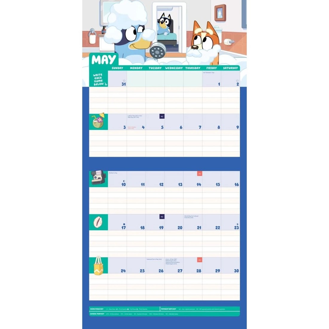 3 Bluey 2026 Family Planner Calendar, 3 of 3