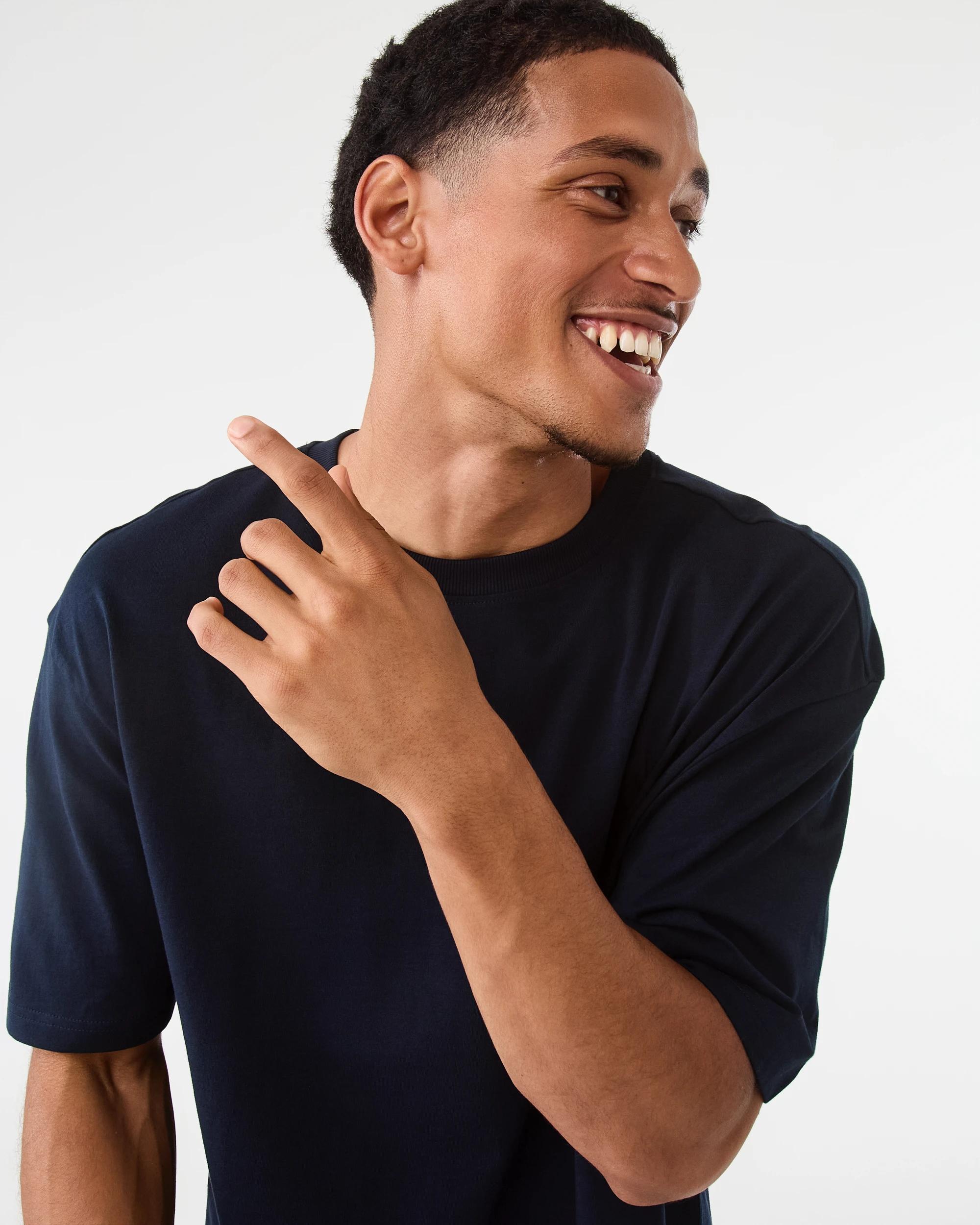 4 Boxy Core T-Shirt Sky Cptn, 4 of 5