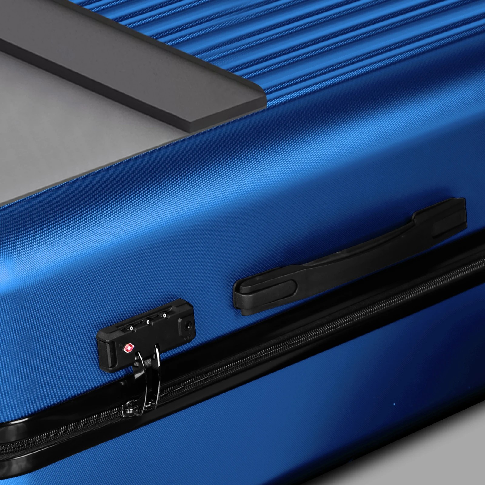 3 Alfordson Luggage 3PCS Set Suitcase ABS+PC Trolley TSA Hard Shell Case - Blue, 3 of 10