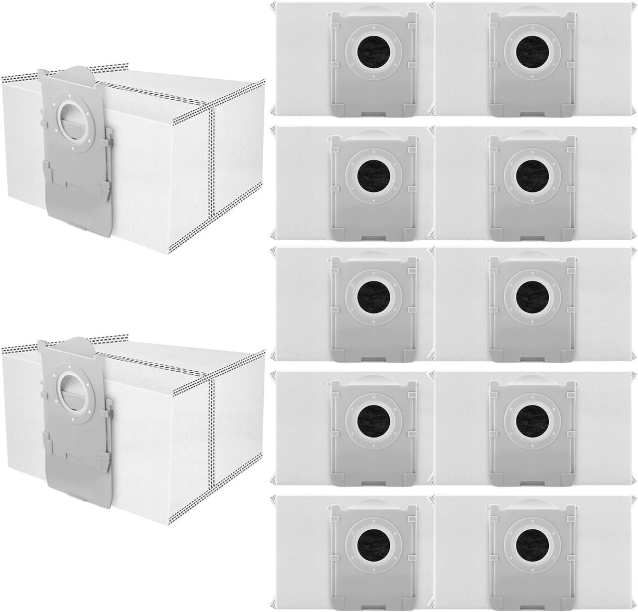 1 Hygieia 12 Dust Bags For Ecovacs Deebot X, T & N Series Robot Vacuum Cleaners - Grey, 1 of 3