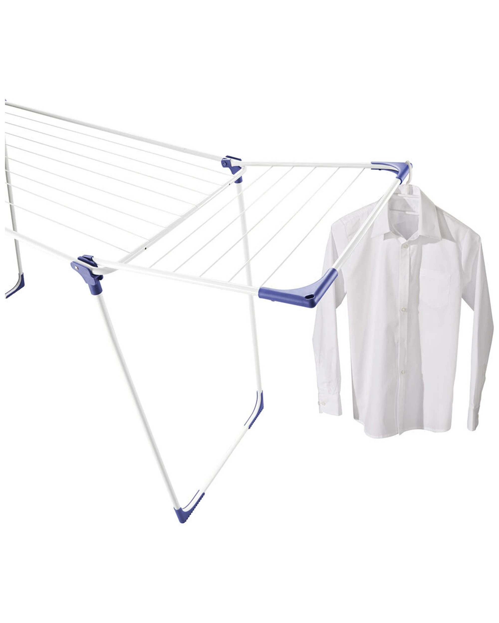 3 Leifheit Pegasus 180 Solid Airer Laundry Drying Rack Stand Indoor/outdoor 18m - White, 3 of 3