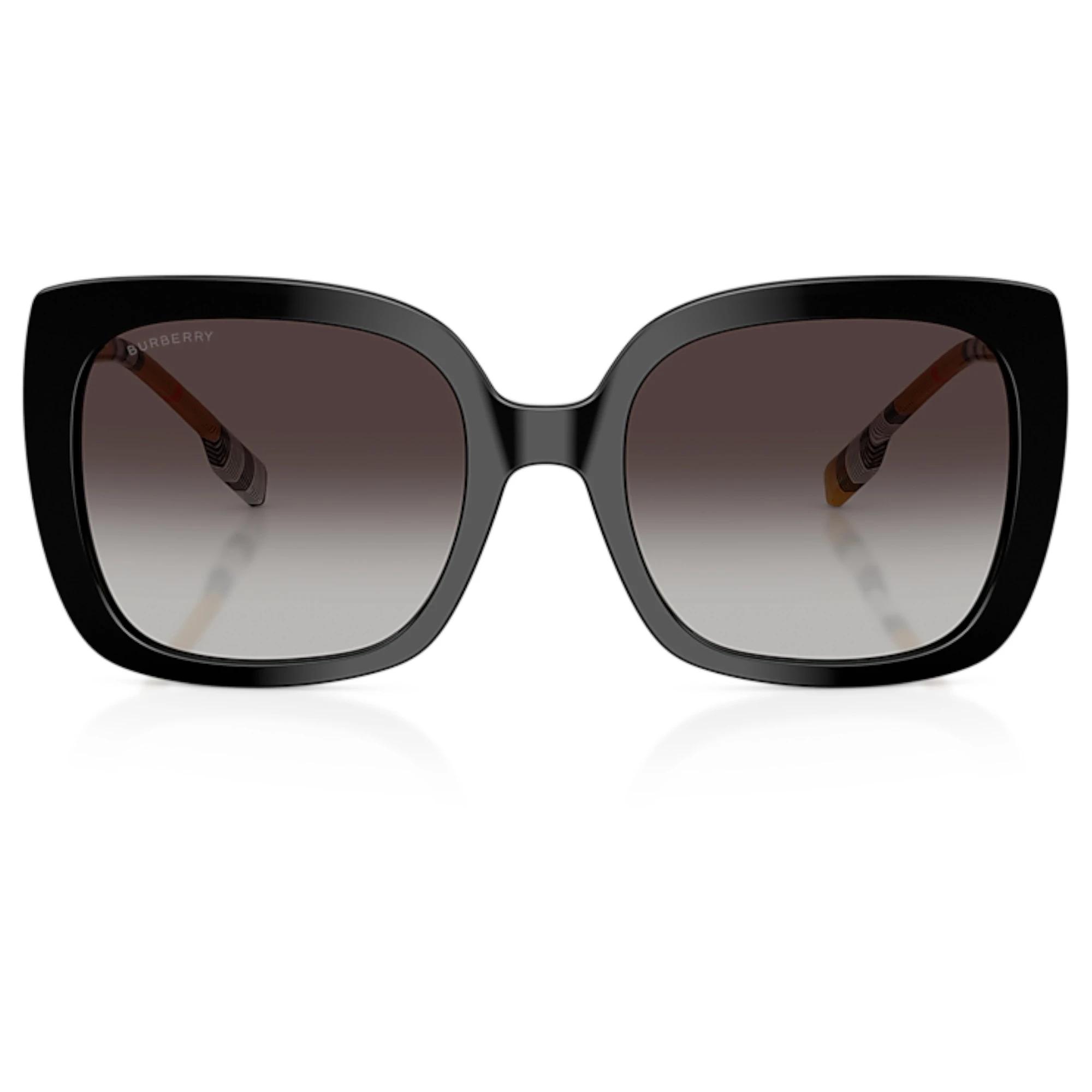 4 Burberry Women BE4323 38538G Square Grey Gradient Sunglasses BLACK, 4 of 5