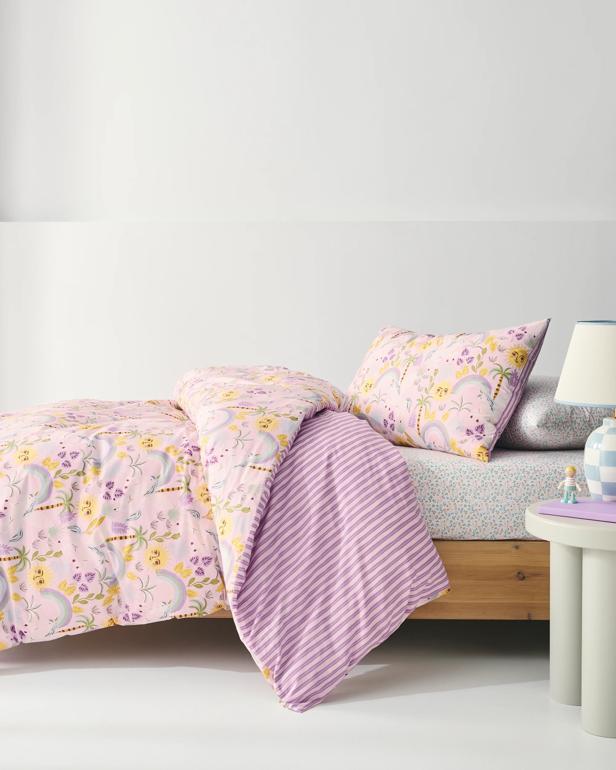 1 Target Unicorn Quilt Cover Set - Single Bed - Pink, 1 of 10