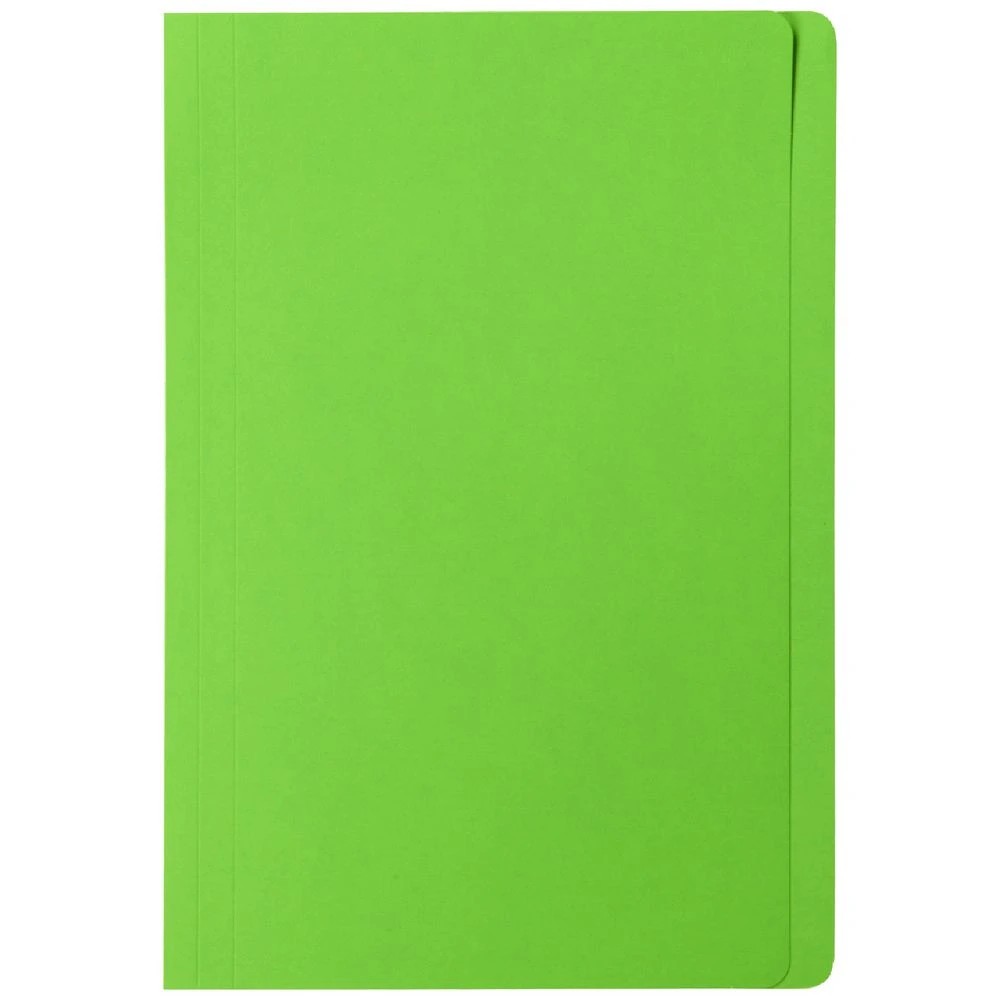 1 J.Burrows Manila Folder Foolscap Lime, 1 of 3