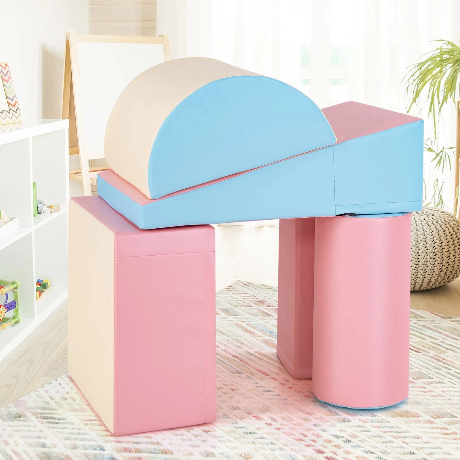 3 Costway Climb Foam Blocks Baby Activity Play Set, 3 of 3