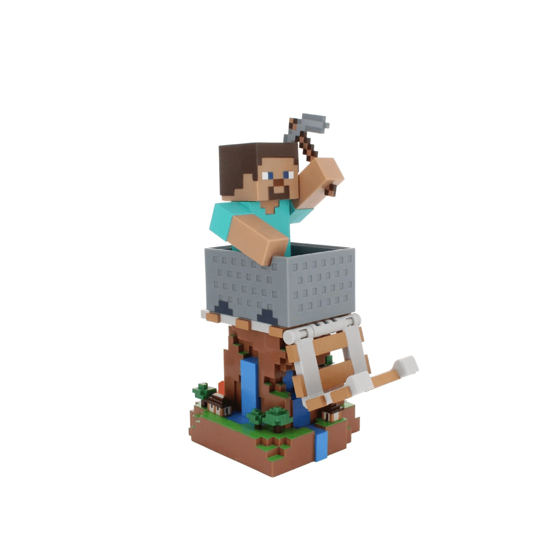 1 Cable Guys Controller Holder - Minecraft: Steve Cable Guy R.E.S.T - Blue, 1 of 6