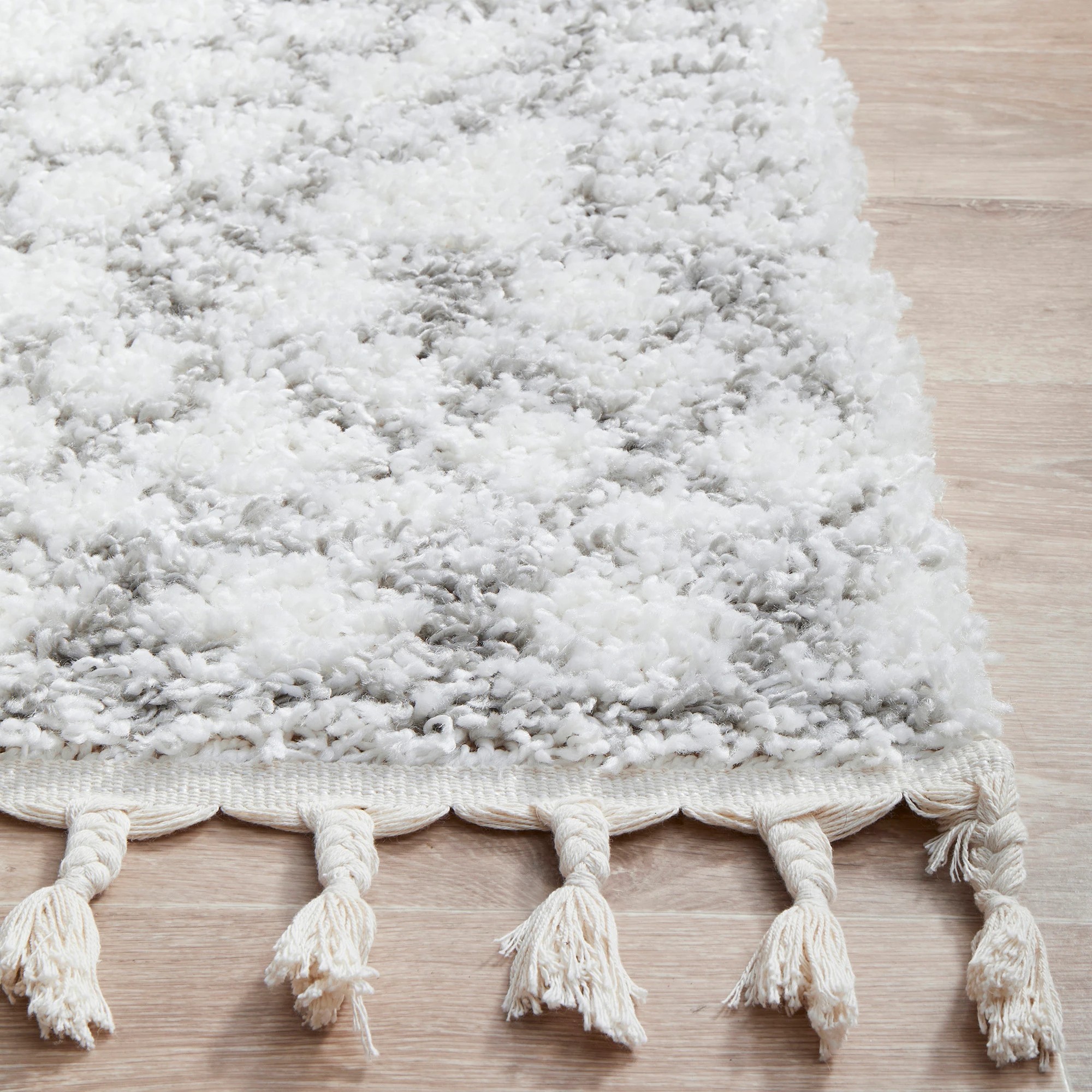 4 Common Ground Rugs Tangier Fez 380x280cm - Extra Large Shag Rug - Natural, 4 of 8