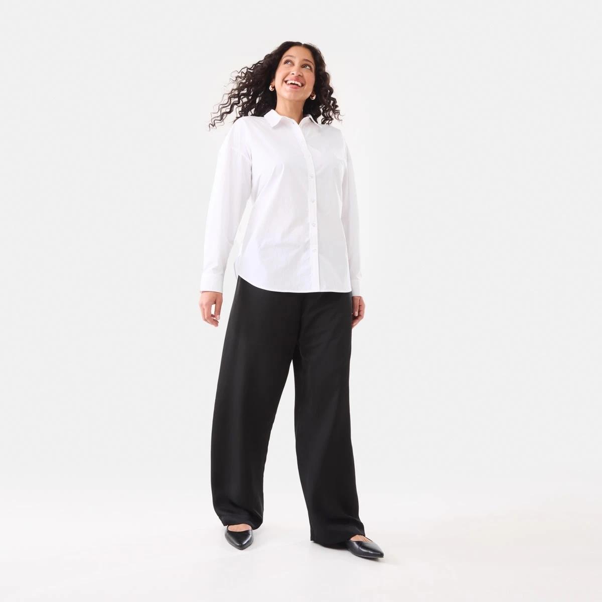 2 Long Sleeve Tie Back Detail Shirt White, 2 of 8