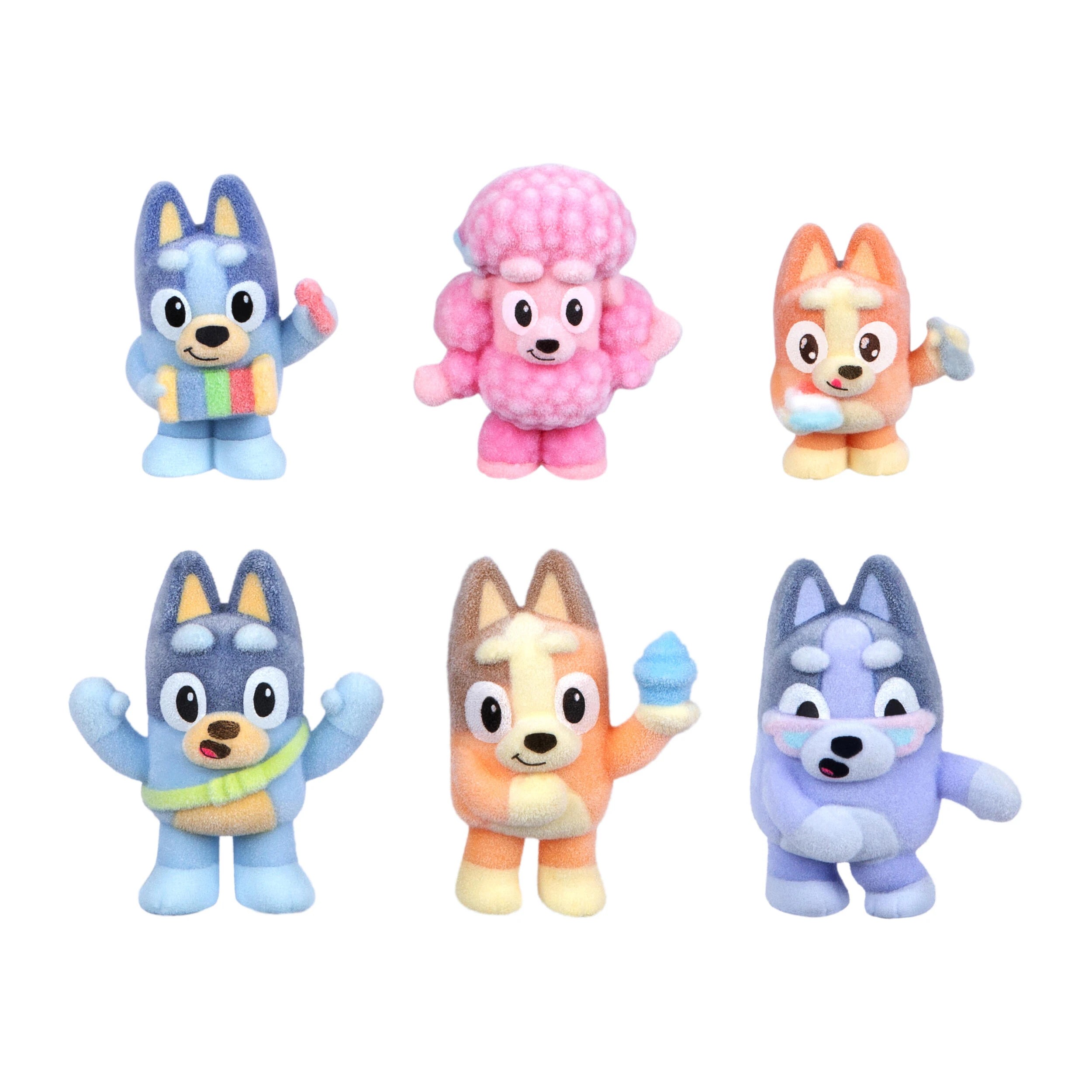 9 Bluey Fuzzies Deluxe Figure Pack, 9 of 9