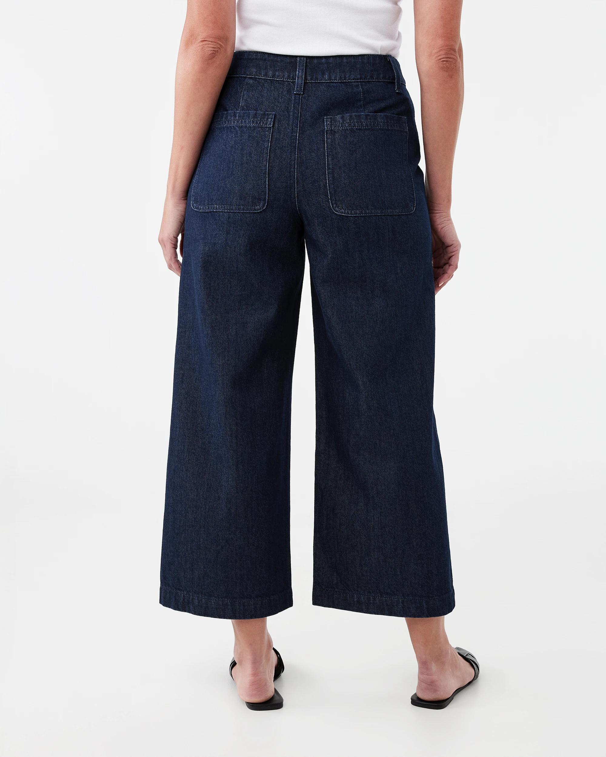 4 Cropped Wide Leg Jeans Indigo Wsh, 4 of 8
