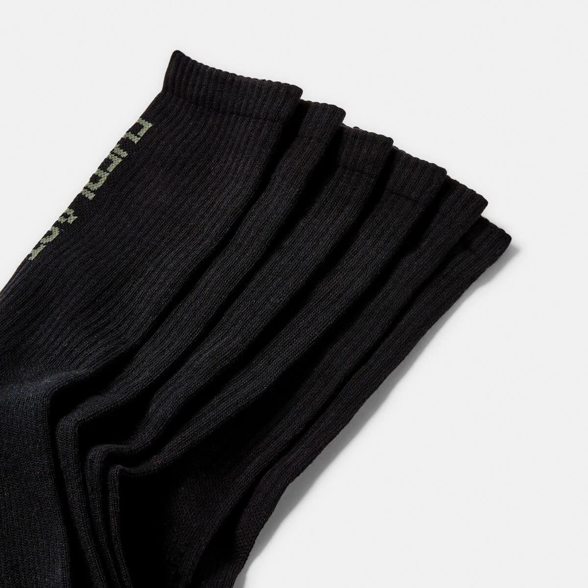 2 3 Pack Everlast Mens Crew Socks Blk Crewpk, 2 of 3