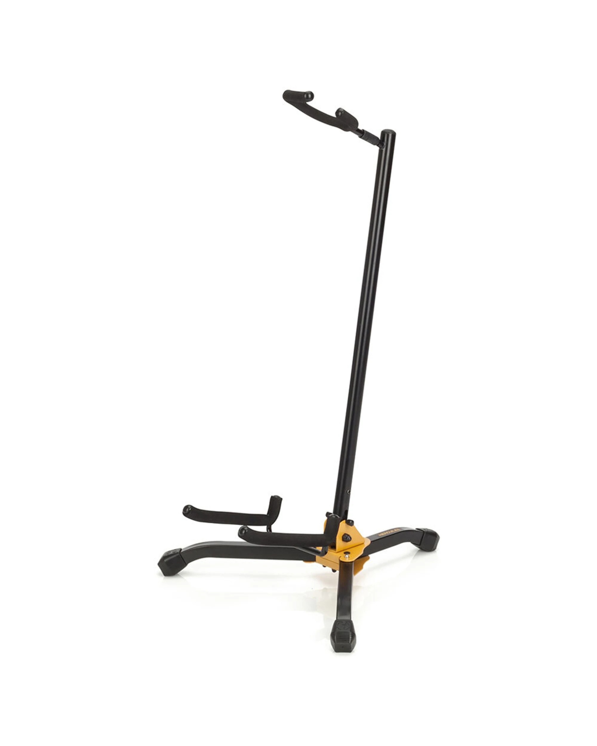 1 Hercules Shoksafe Electric Bass & Acoustic Guitar Stand Holder Folding Rack - Black, 1 of 5