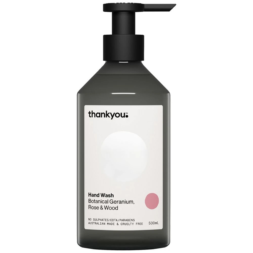 1 Thankyou Handwash Botanical Geranium, Rose & Wood 500mL, 1 of 5