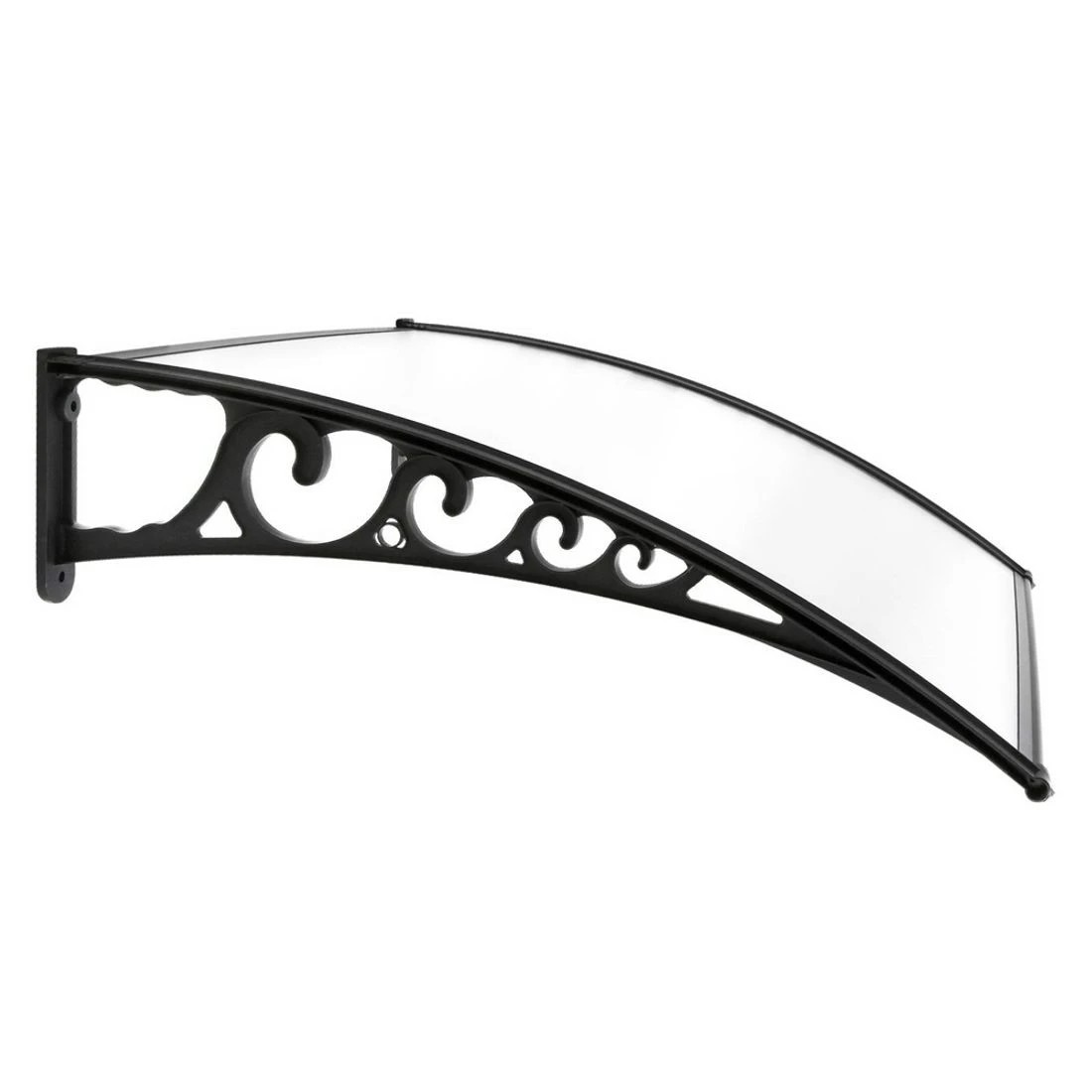 4 Instahut Window Awning Door Canopy 1mx2m Transparent - Clear, 4 of 8