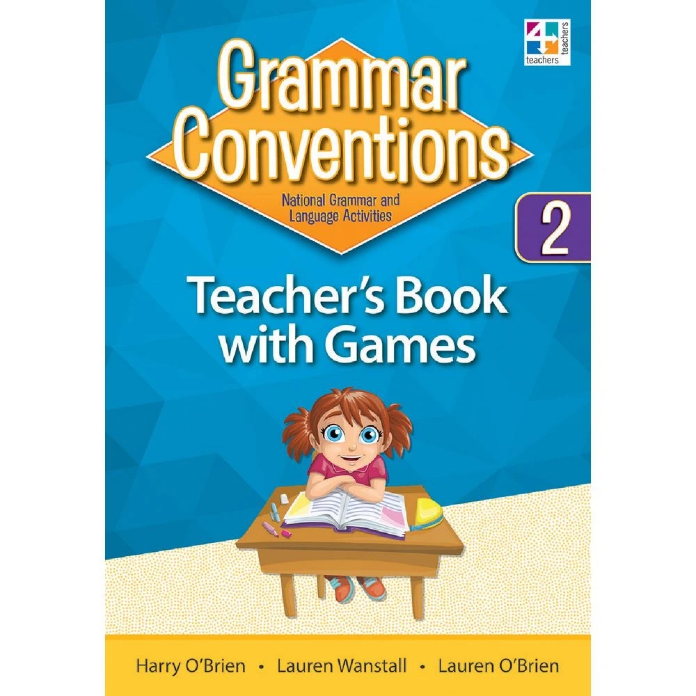 1 Grammar Conventions Teacher Book with Games Year 2, 1 of 1