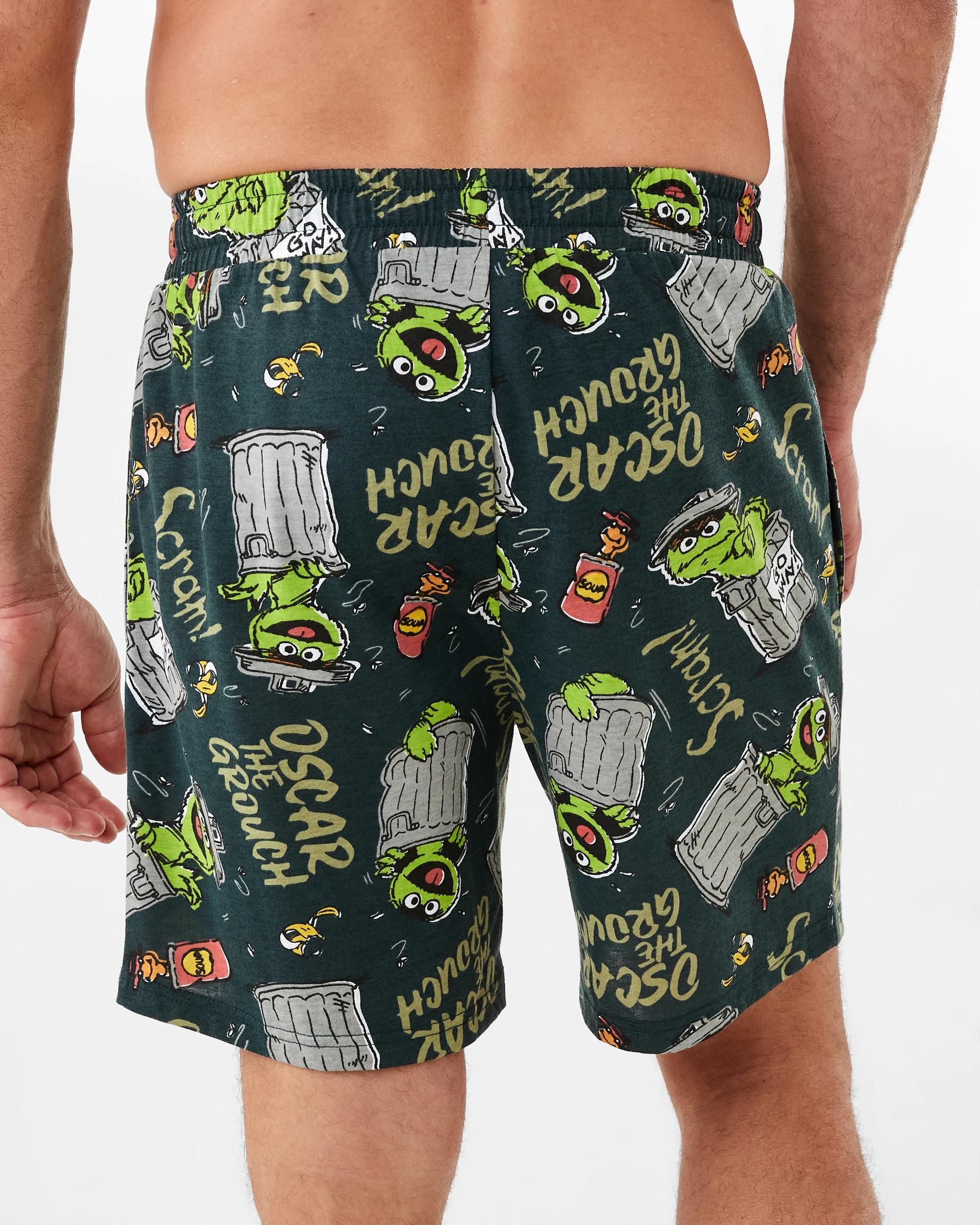 3 Oscar the Grouch License Sleep Shorts Grouch, 3 of 7