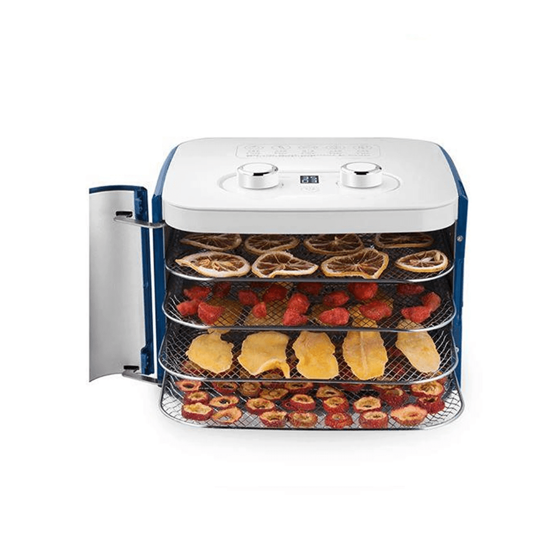 5 TODO 400W Food Dehydrator Stainless Steel Interior Preserve Yogurt Fruit Dryer Jerky Maker - Blue, 5 of 8