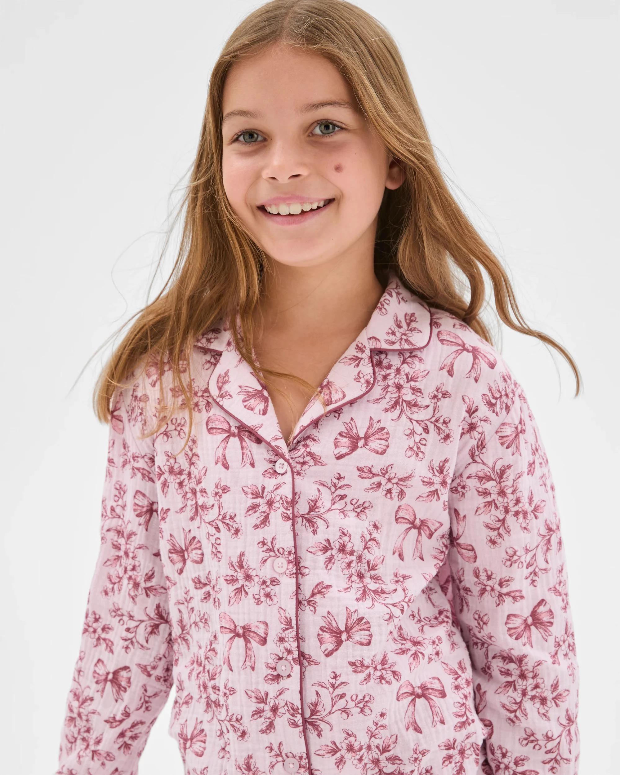3 Target Kids Family Matching Australian Cotton Mini Me Double Cloth Pyjama Set PURPLE LILAC, 3 of 7