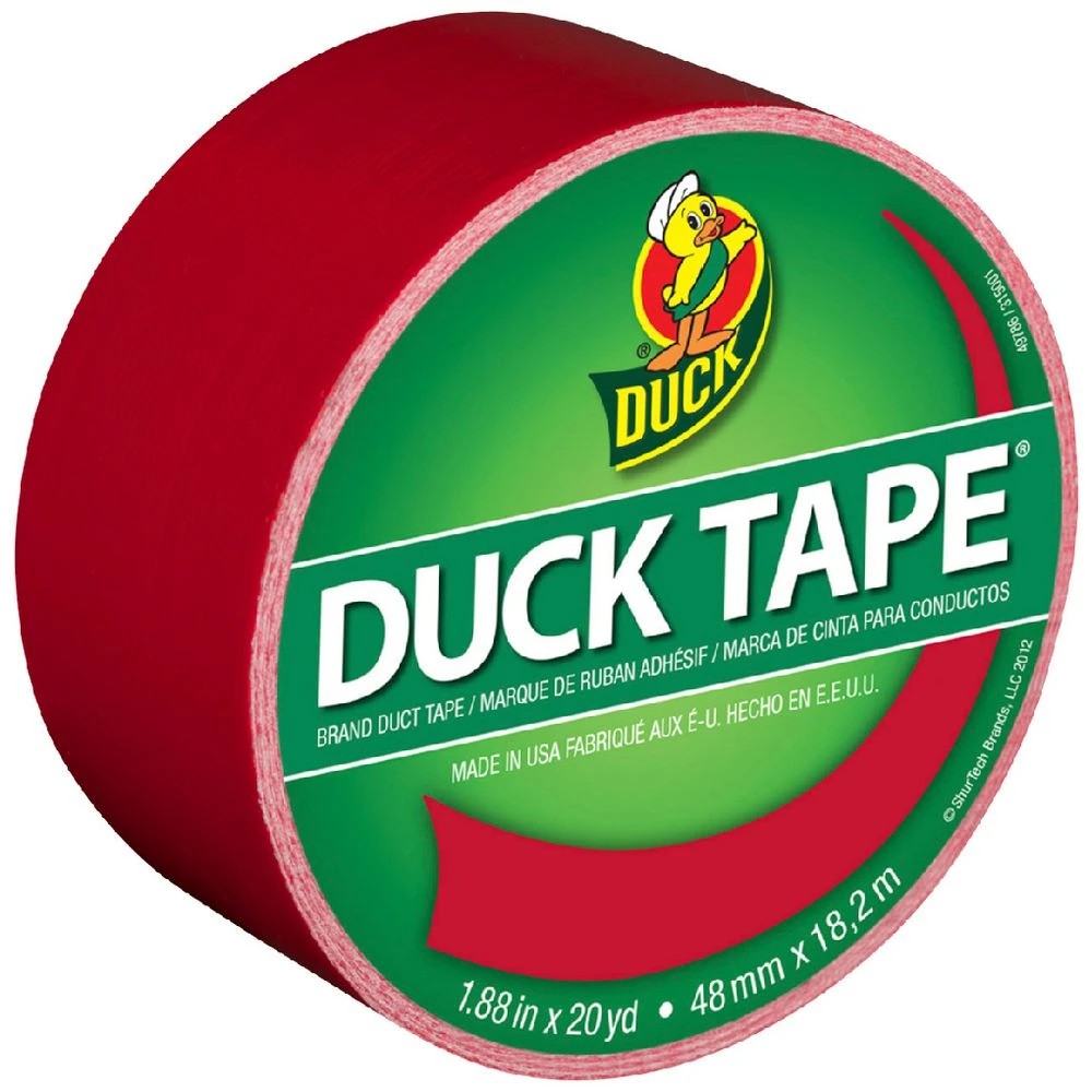 1 Duck Duct Tape 48mm x 18.2m Red, 1 of 1