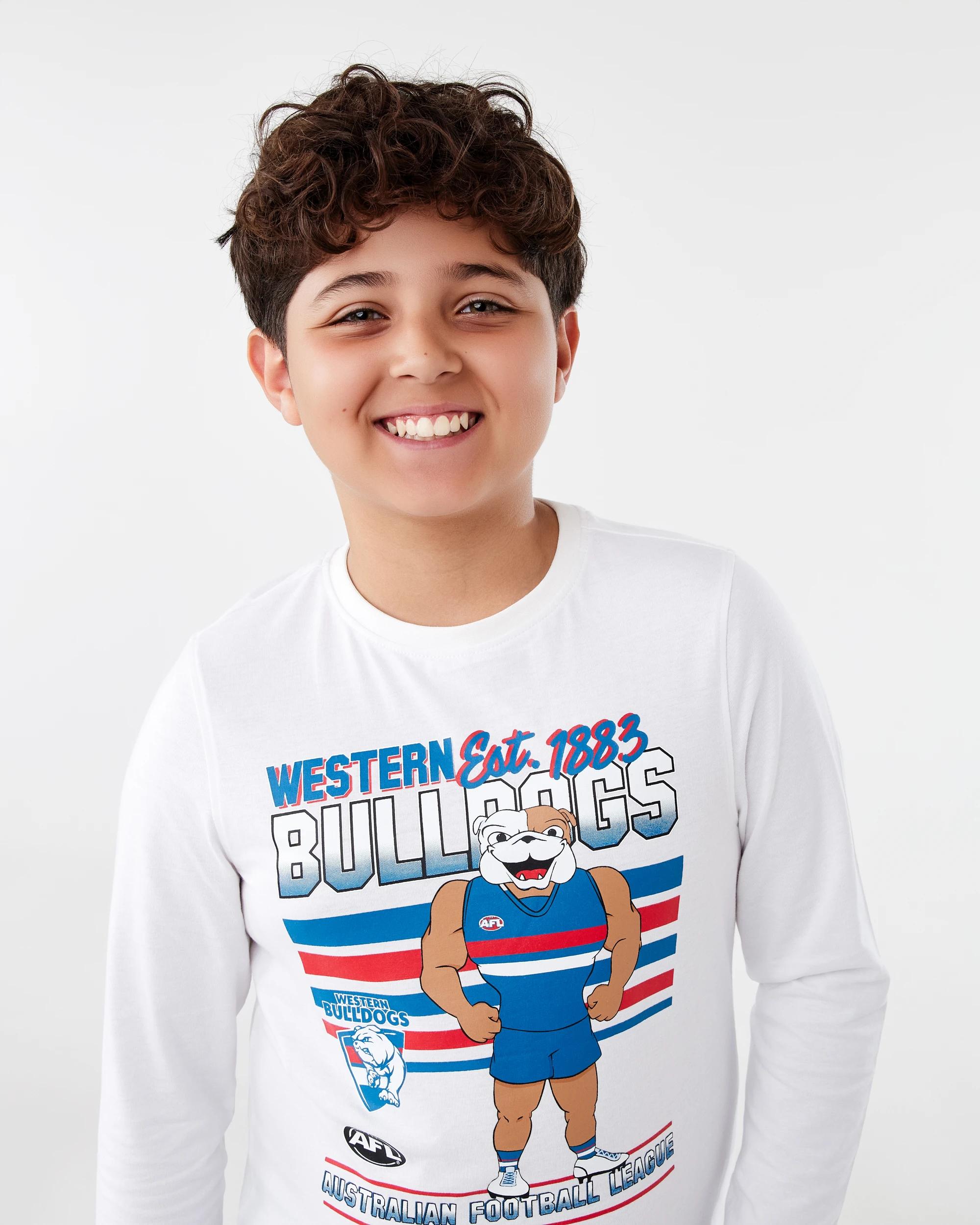 3 Official AFL Kids Pyjama Set Bulldogs, 3 of 6