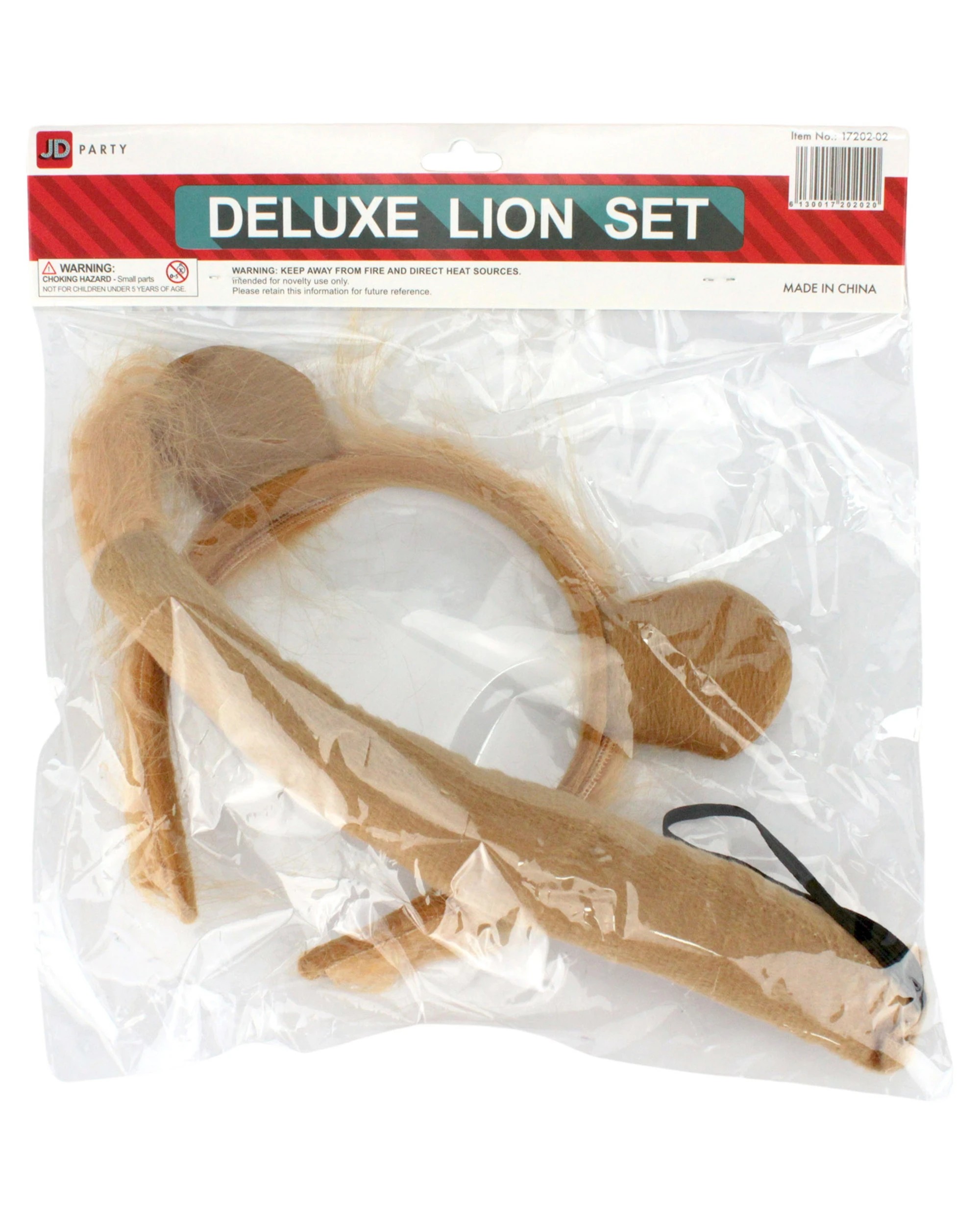 3 Partyrama Lion Ears and Tail Costume Set - Brown, 3 of 3