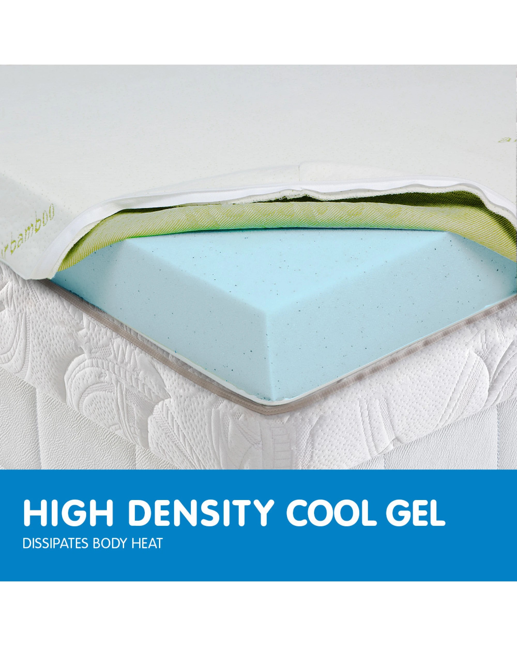 4 Laura Hill Cool Gel Memory Foam Mattress Topper - Double, 4 of 9