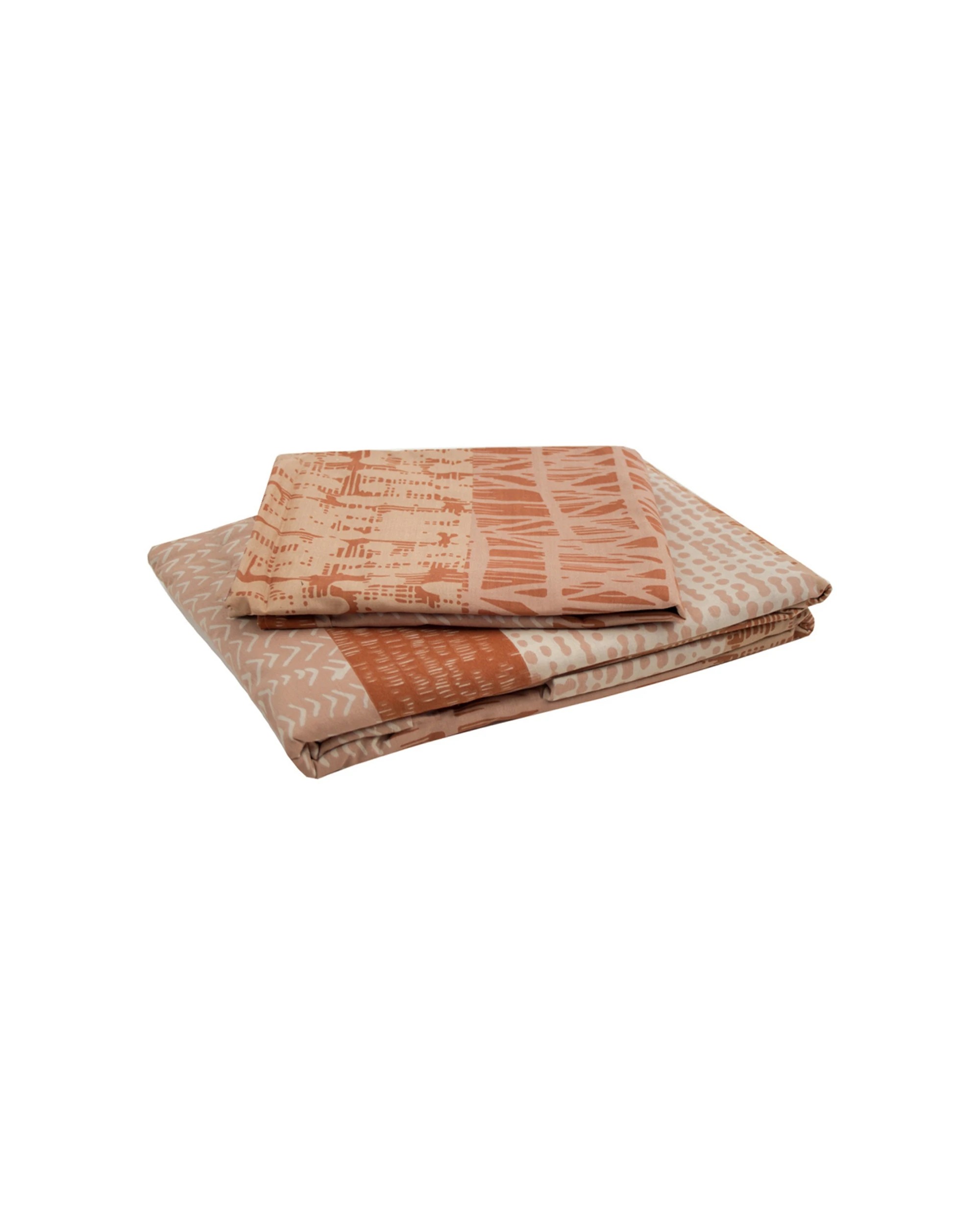 3 Bambury Darlington Terracotta Quilt Cover Set Woven - Orange, 3 of 3