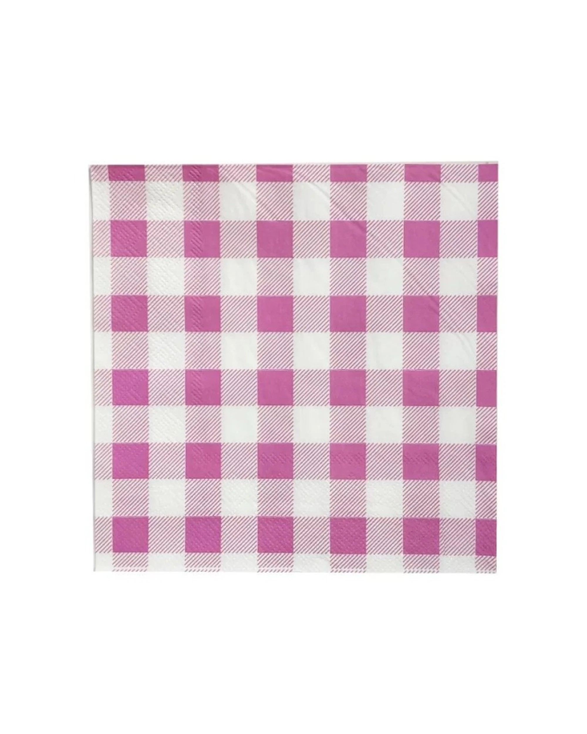 1 Party Maker 25pc Gingham Luncheon Napkins Tableware - Pink, 1 of 1