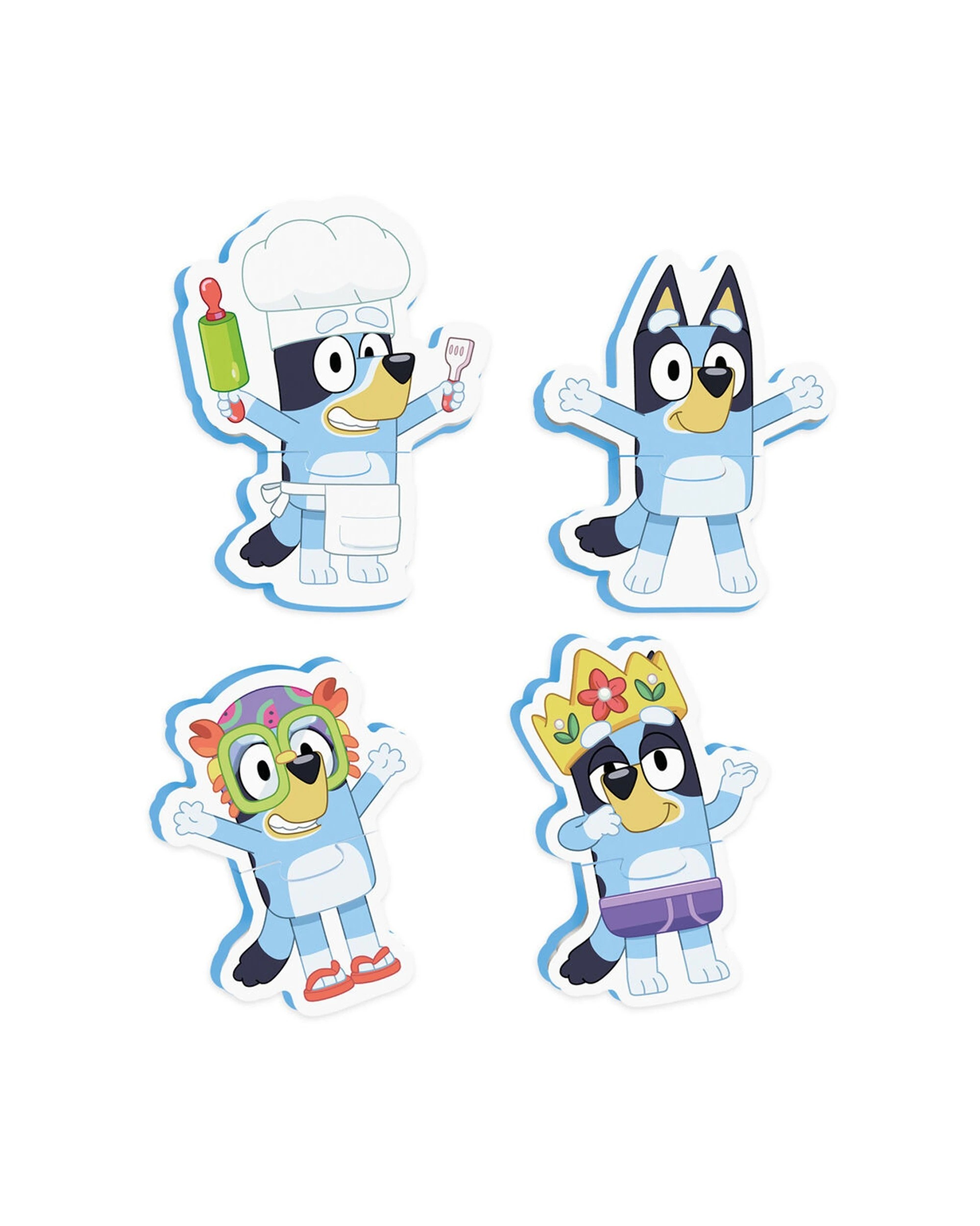 3 Tomy 4x 8pc Toomies Bluey Bath Toy Puzzle Toddler 22.5x16.5cm - Multi, 3 of 3