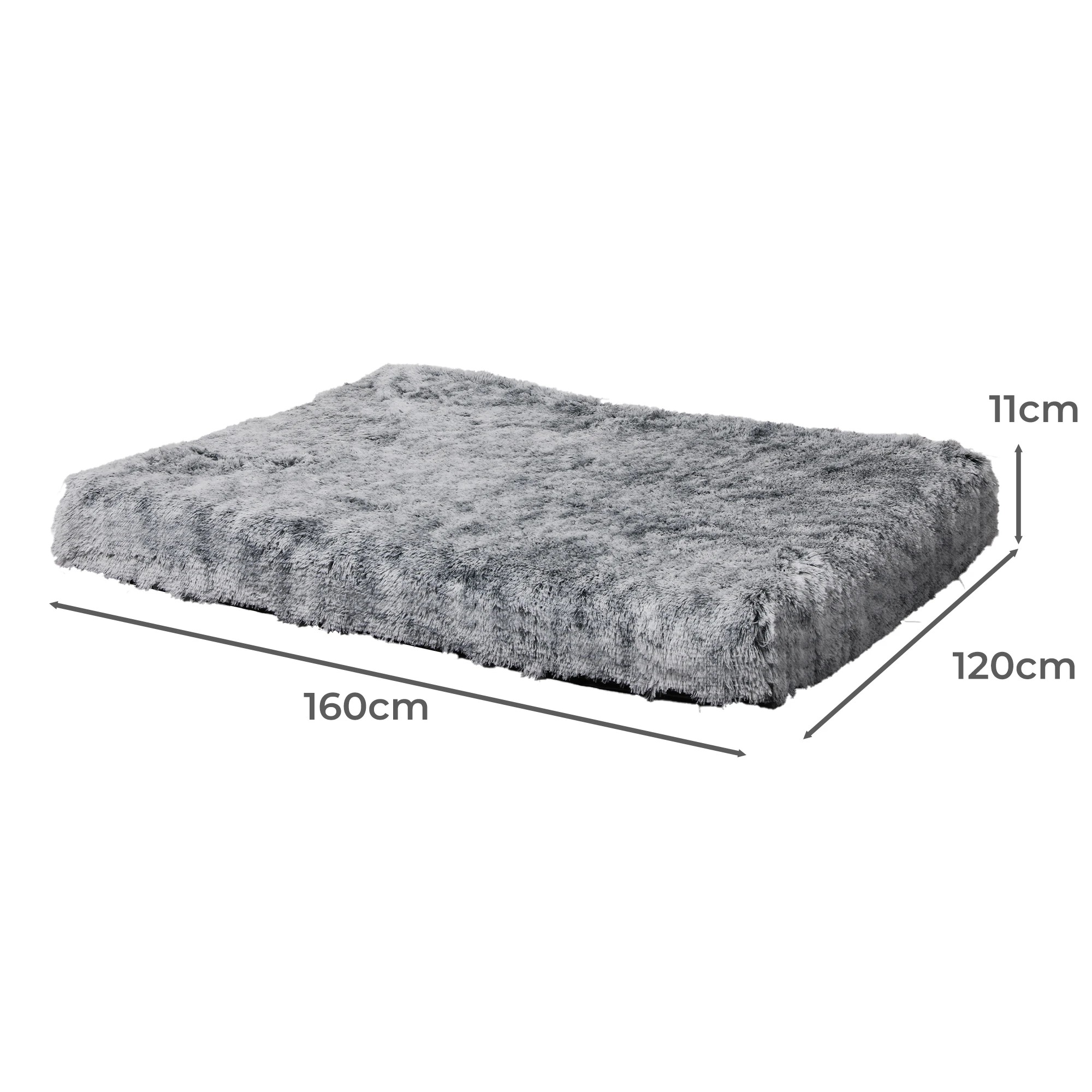 3 Pawz Memory Foam Pet Cushion Xxl Charcoal, 3 of 7