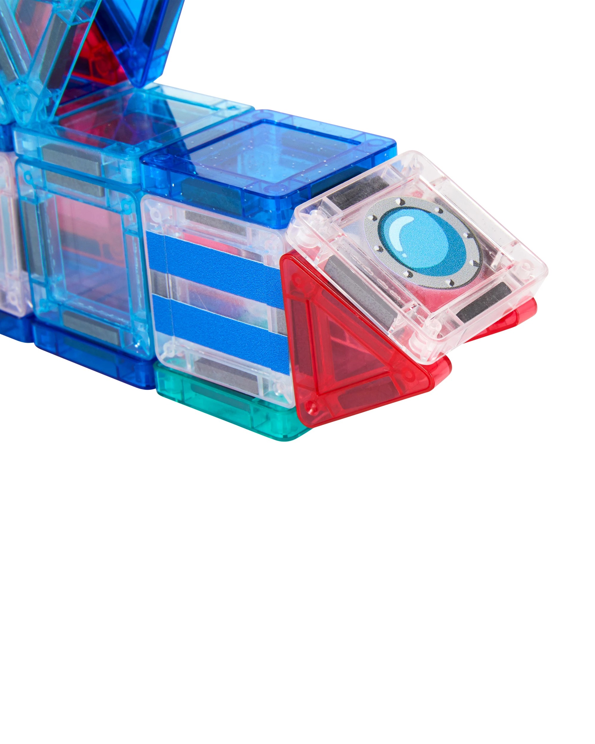 3 34 Piece Magnetic Mini Tiles Rocket Set, 3 of 9