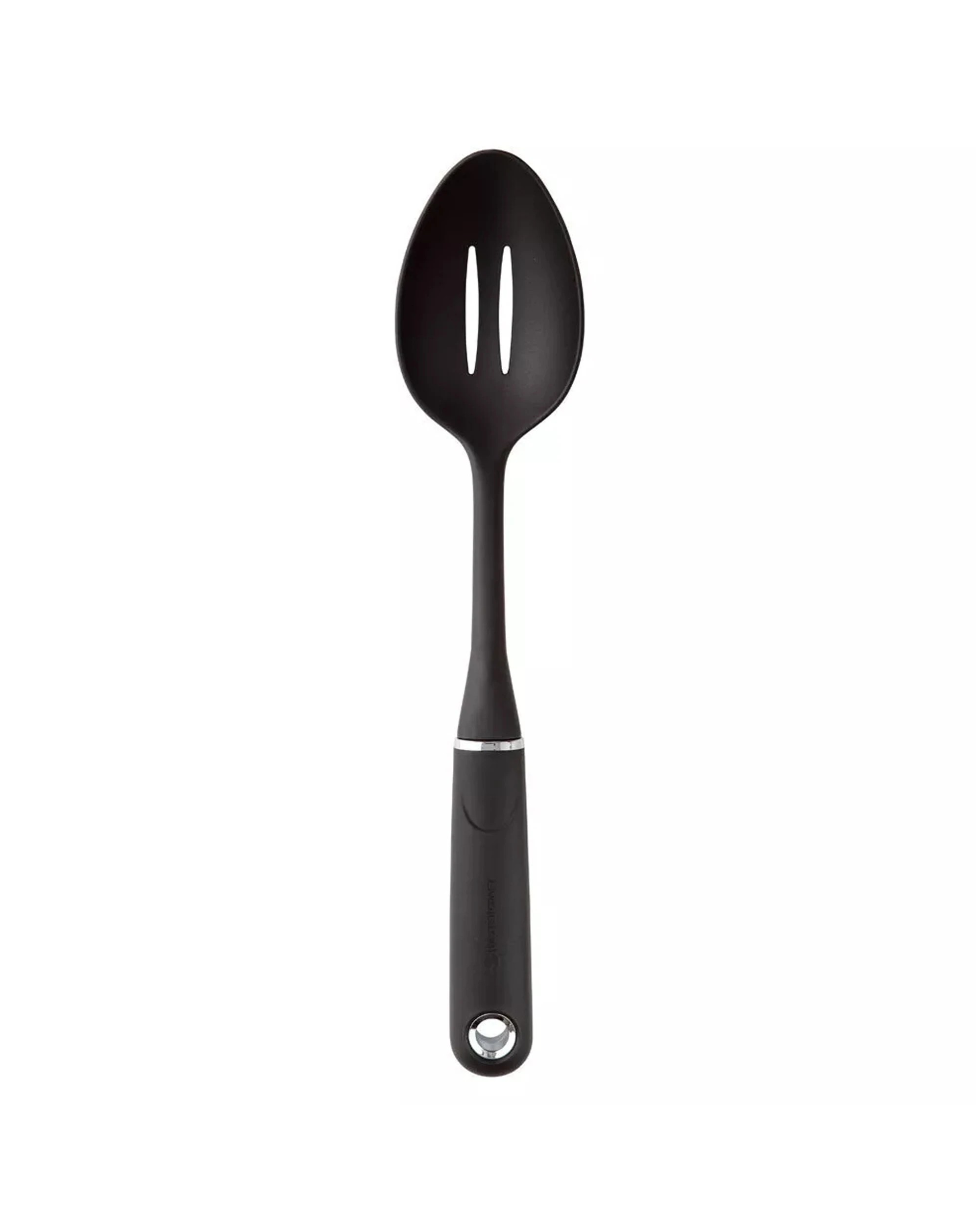 3 Mastercraft Soft-grip Slotted Spoon Nylon Non-stick Compatible Kitchen - Black, 3 of 3