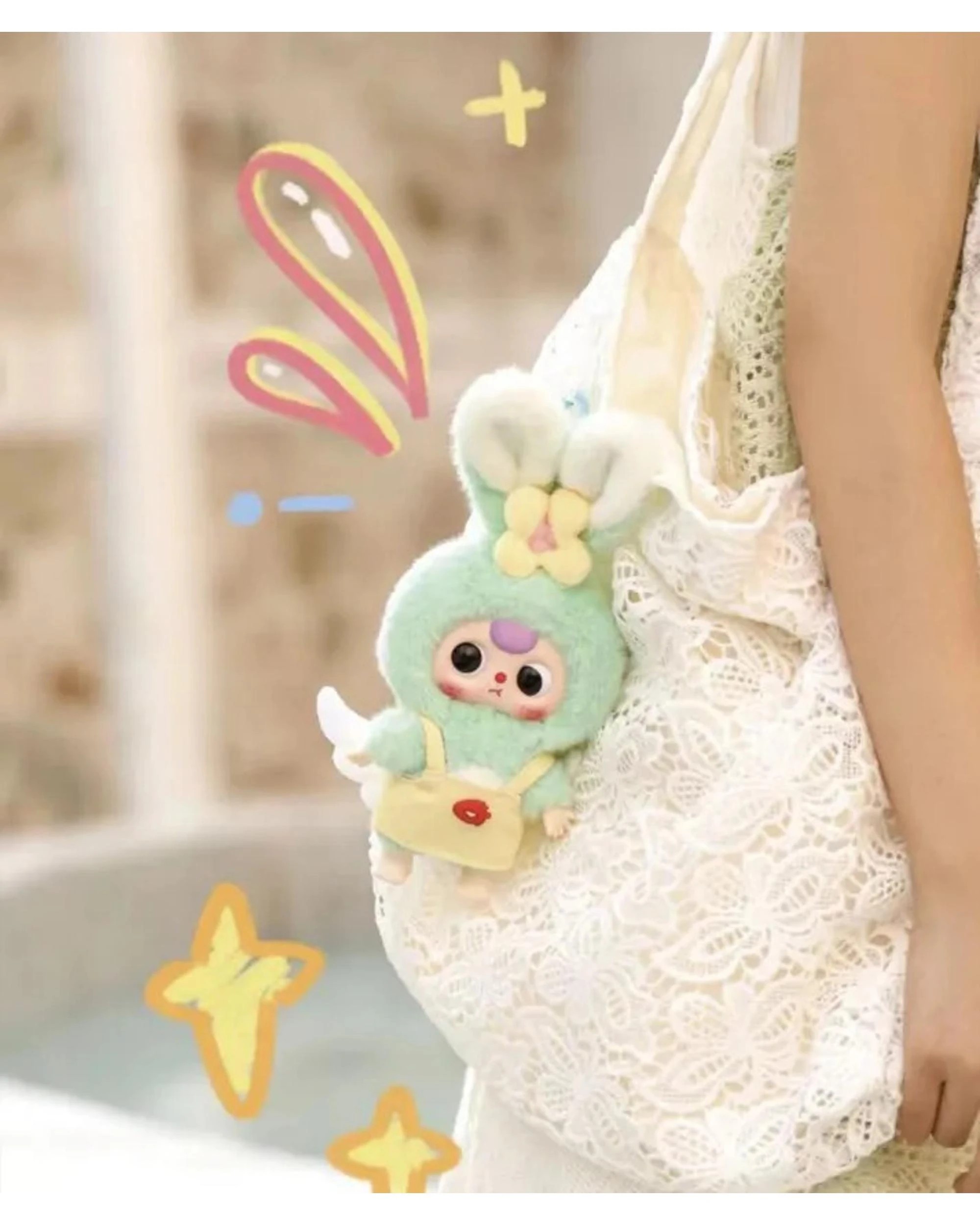 6 Baby Three: Macaron Cute Bunny Plush Blind Box, 6 of 8