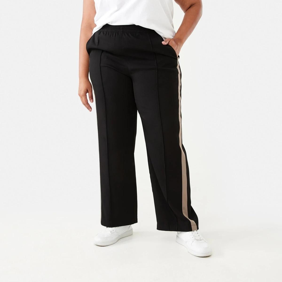 1 Curve Side Stripe Pants Black, 1 of 6