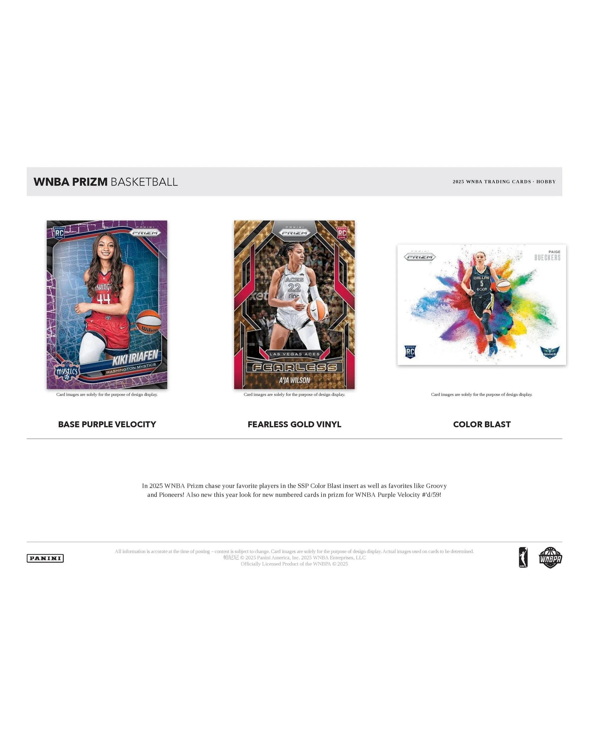 3 Panini 2025 NBA Prizm WNBA Basketball Hobby Box, 3 of 10