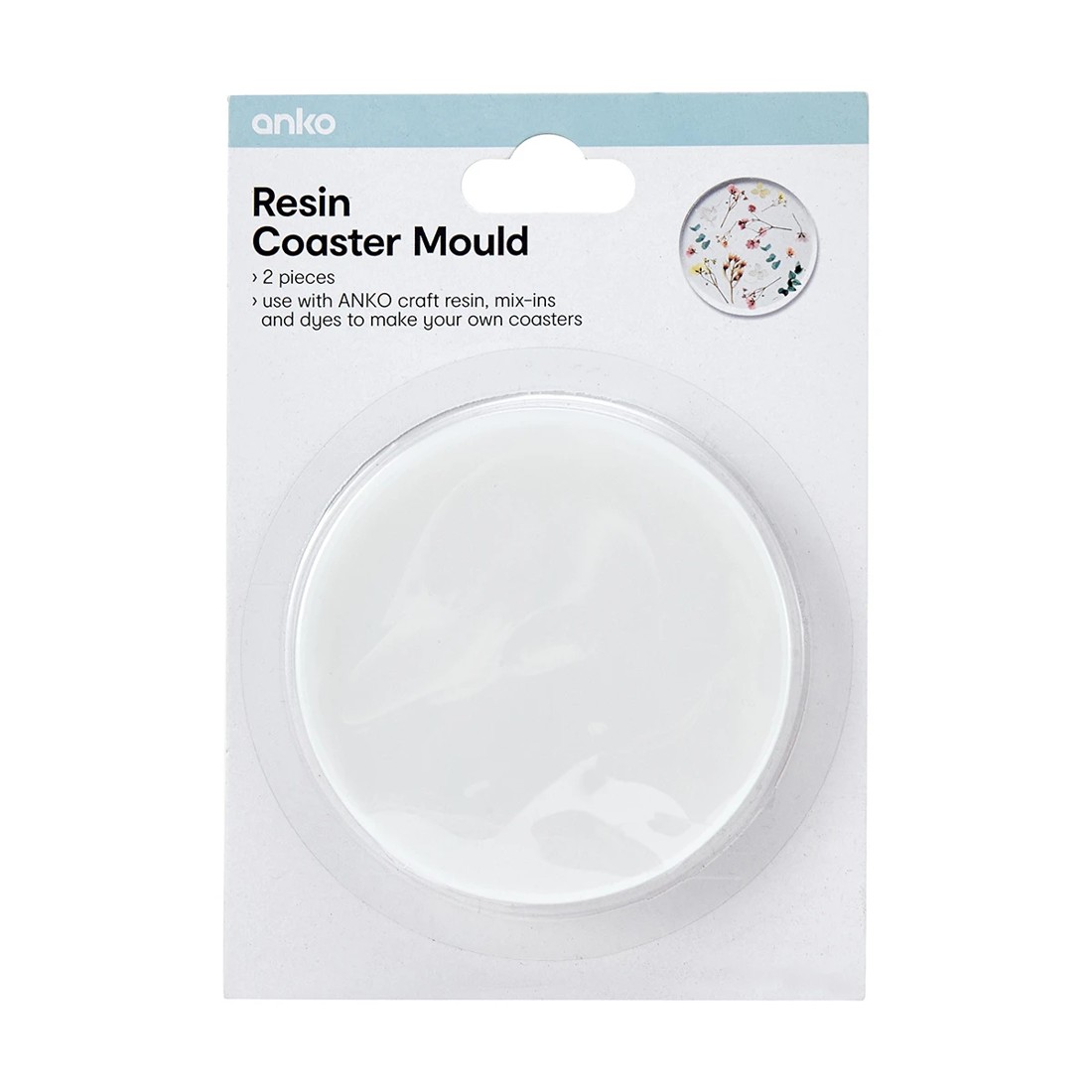 1 2 Piece Resin Coaster Mould, 1 of 4