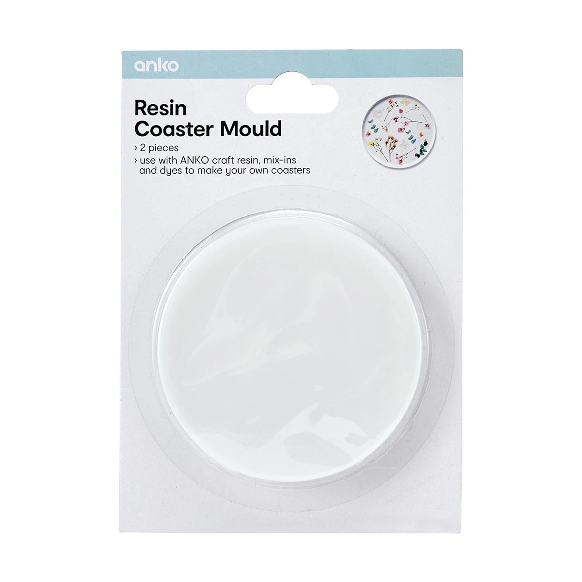 1 2 Piece Resin Coaster Mould, 1 of 4