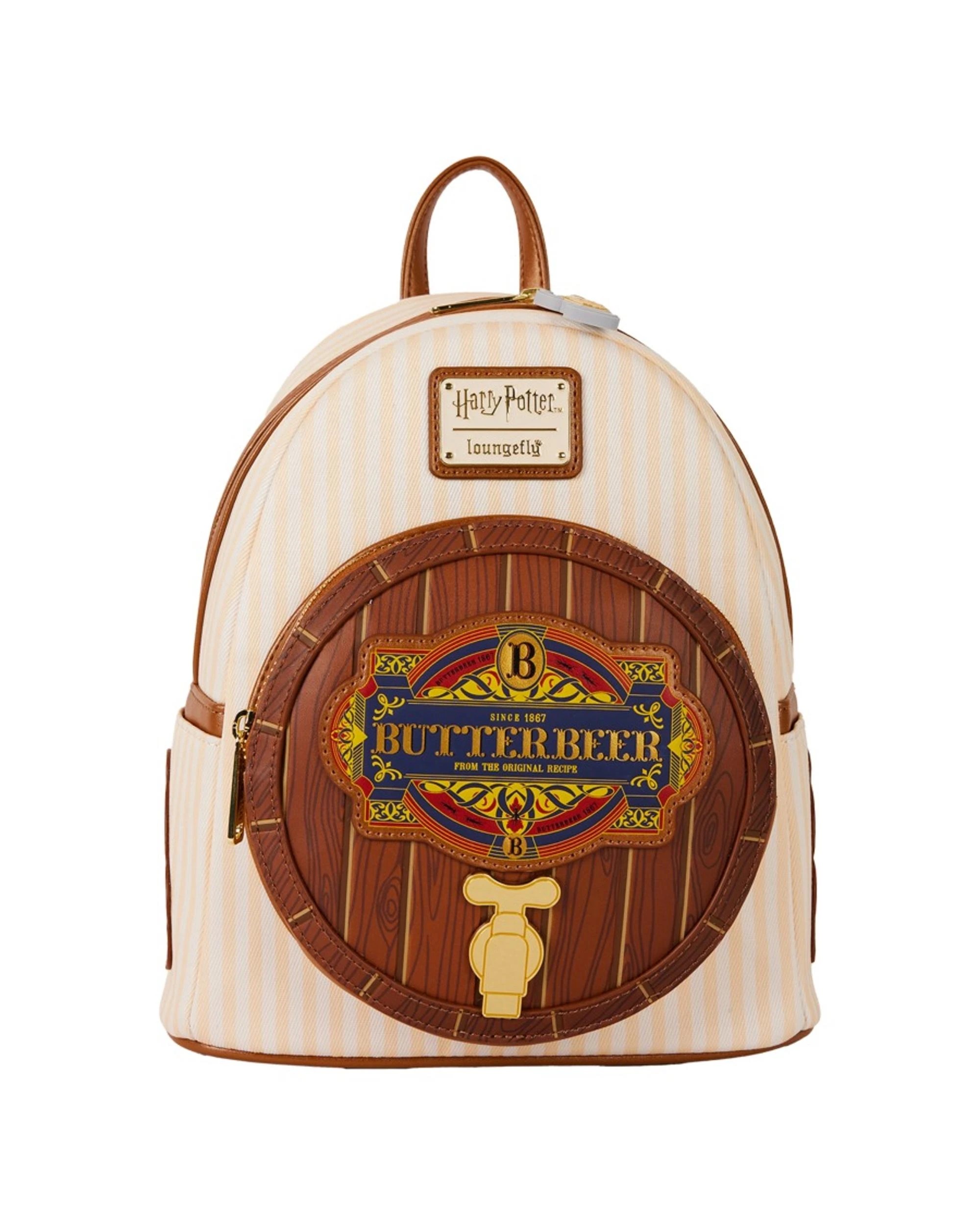 1 Loungefly Harry Potter Butterbeer Scented 10 inch Faux Leather Mini Backpack - Multi, 1 of 6