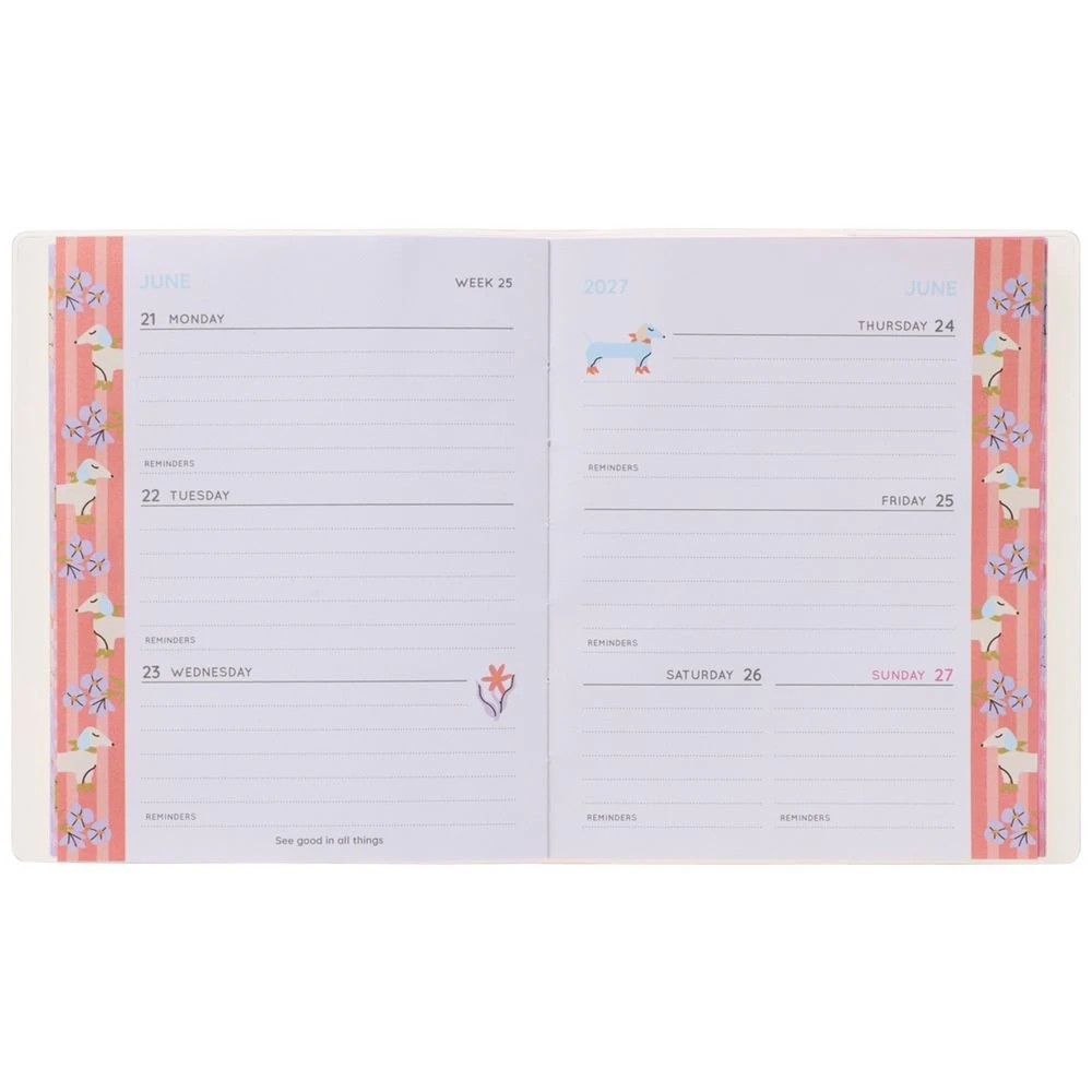 6 Officeworks Custom Week to View 2027 Cute Diary, 6 of 6