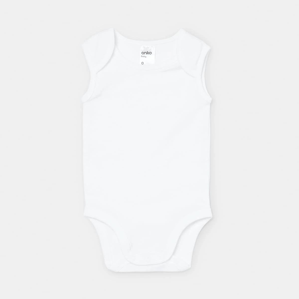 3 5 Pack Sleeveless Bodysuits WHITE MULTI PACK, 3 of 4