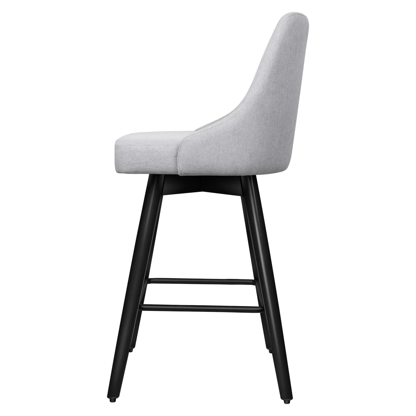 8 Alfordson 2x Swivel Bar Stools Kitchen Dining Chair Cafe Metal - Grey, 8 of 10