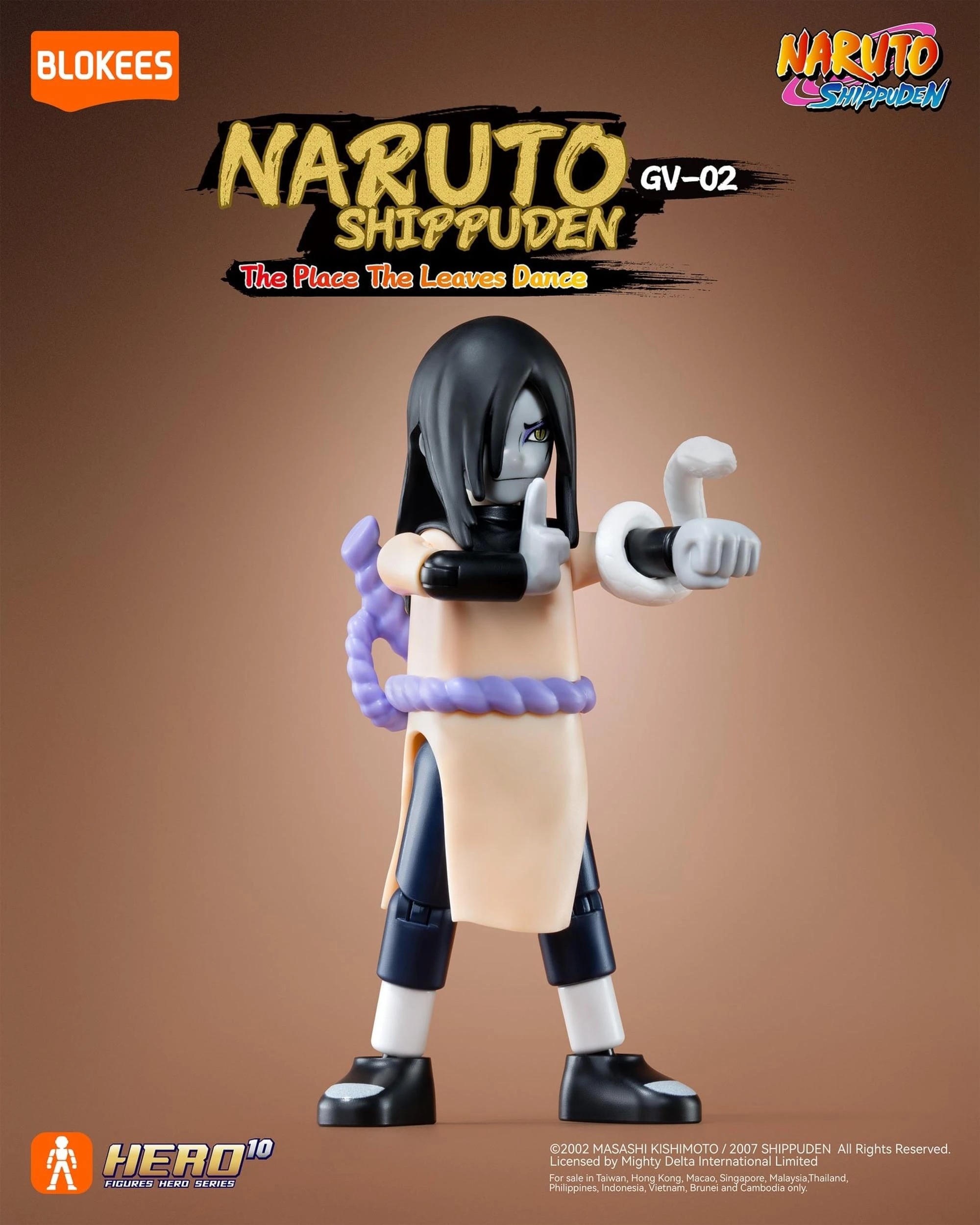 6 Blokees Naruto Shippuden Galaxy Version 02 The Place the Leaves Dance Model Kit Blind Box, 6 of 9